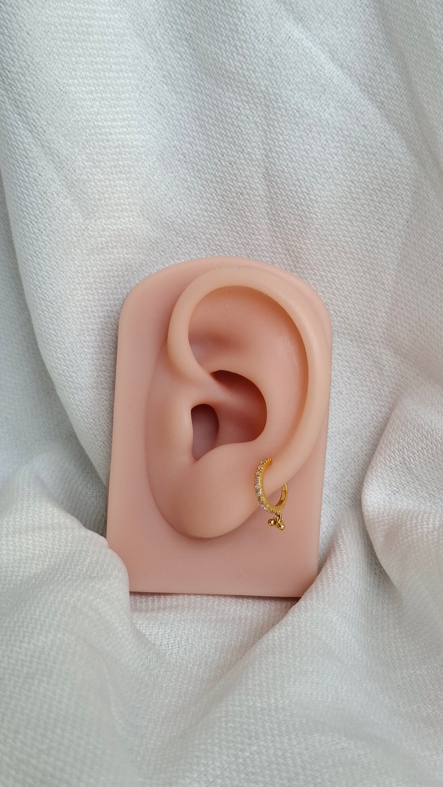 18ct Gold | CZ Nose ring | 059