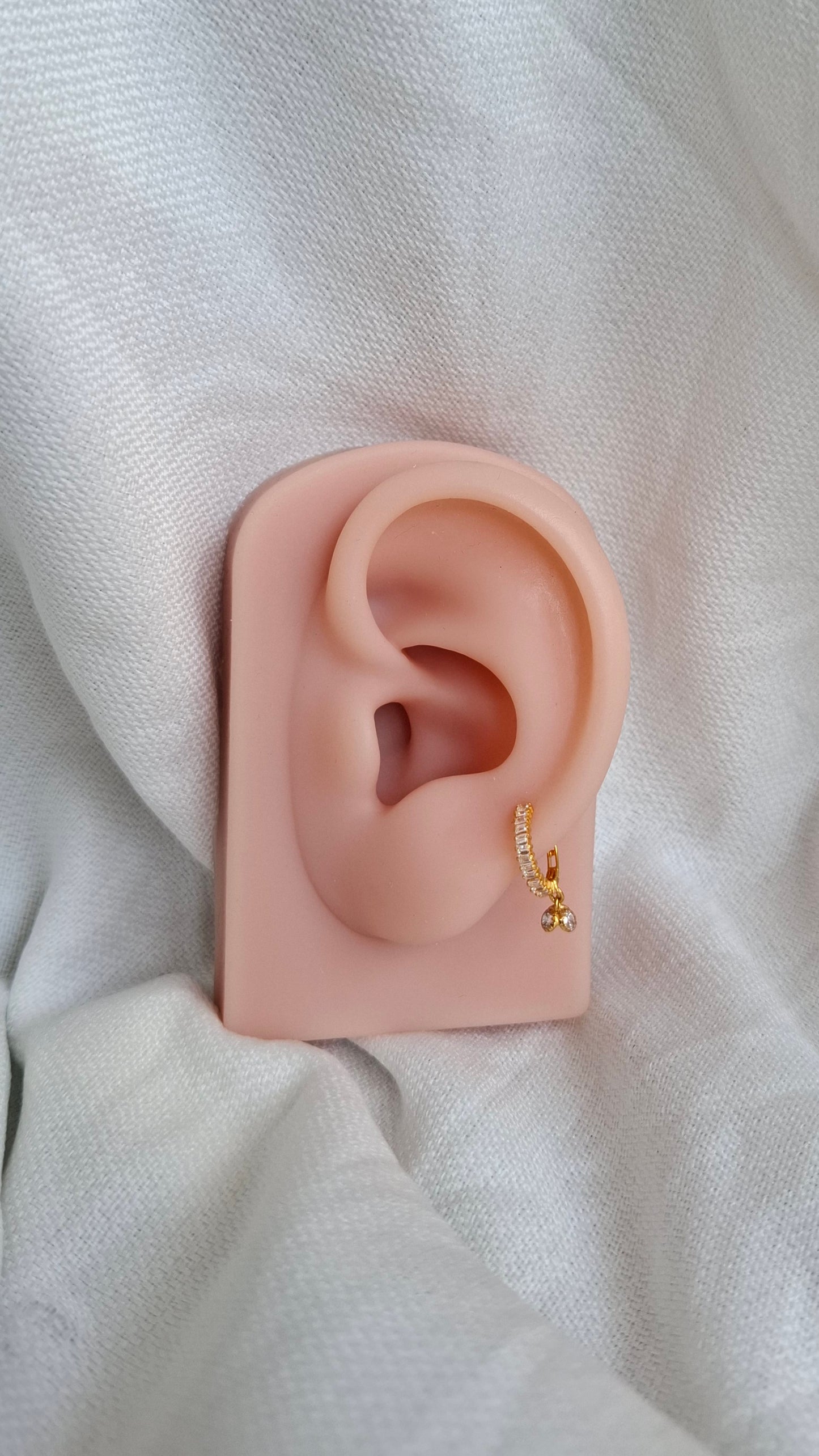 18ct Gold | CZ Nose ring | 060