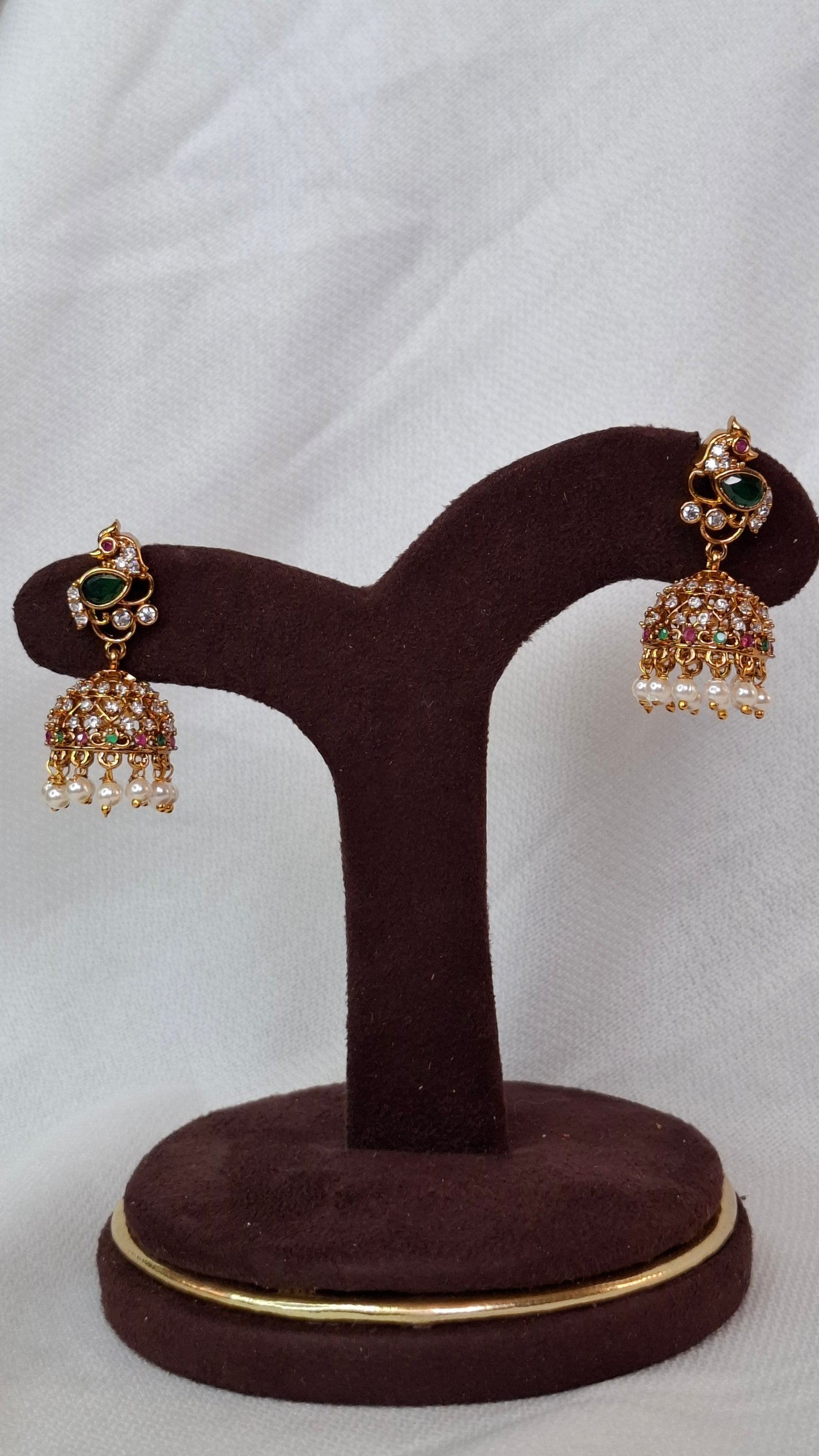 ANTIQUE GOLD JUMKHAS E0320