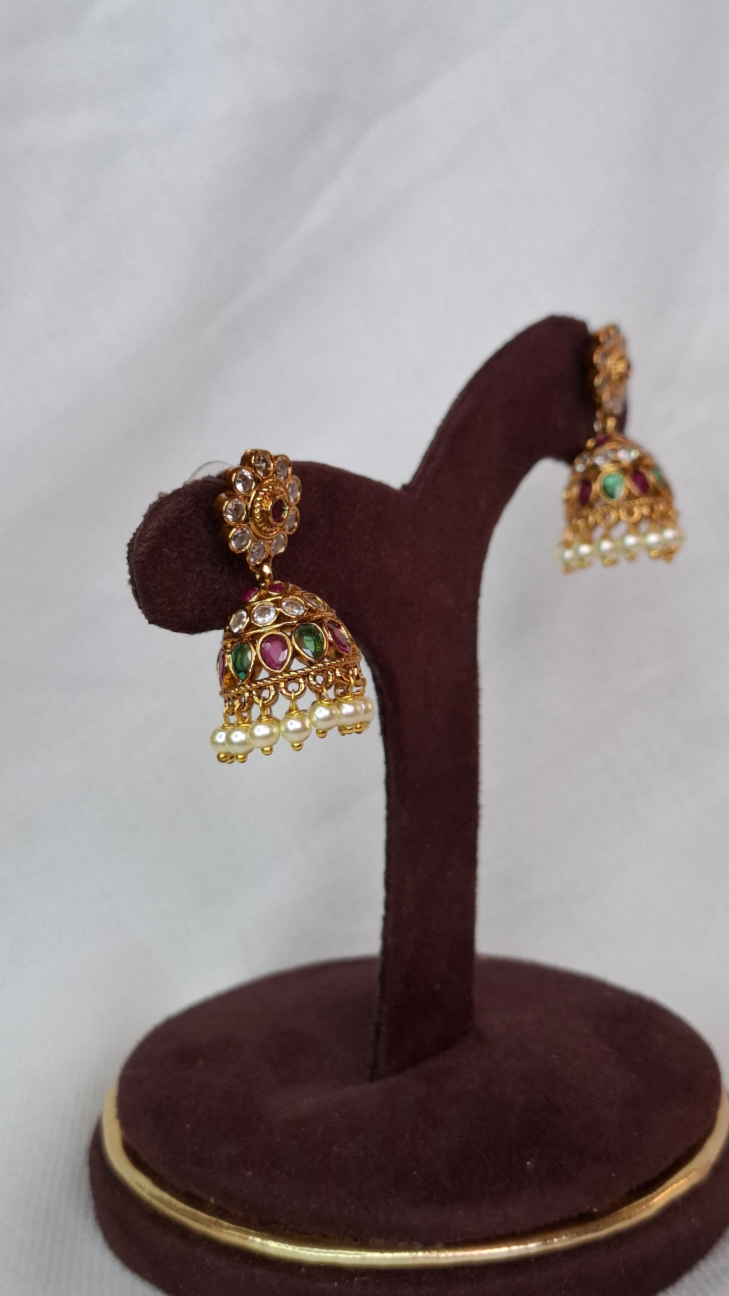 ANTIQUE GOLD JUMKHAS E0321