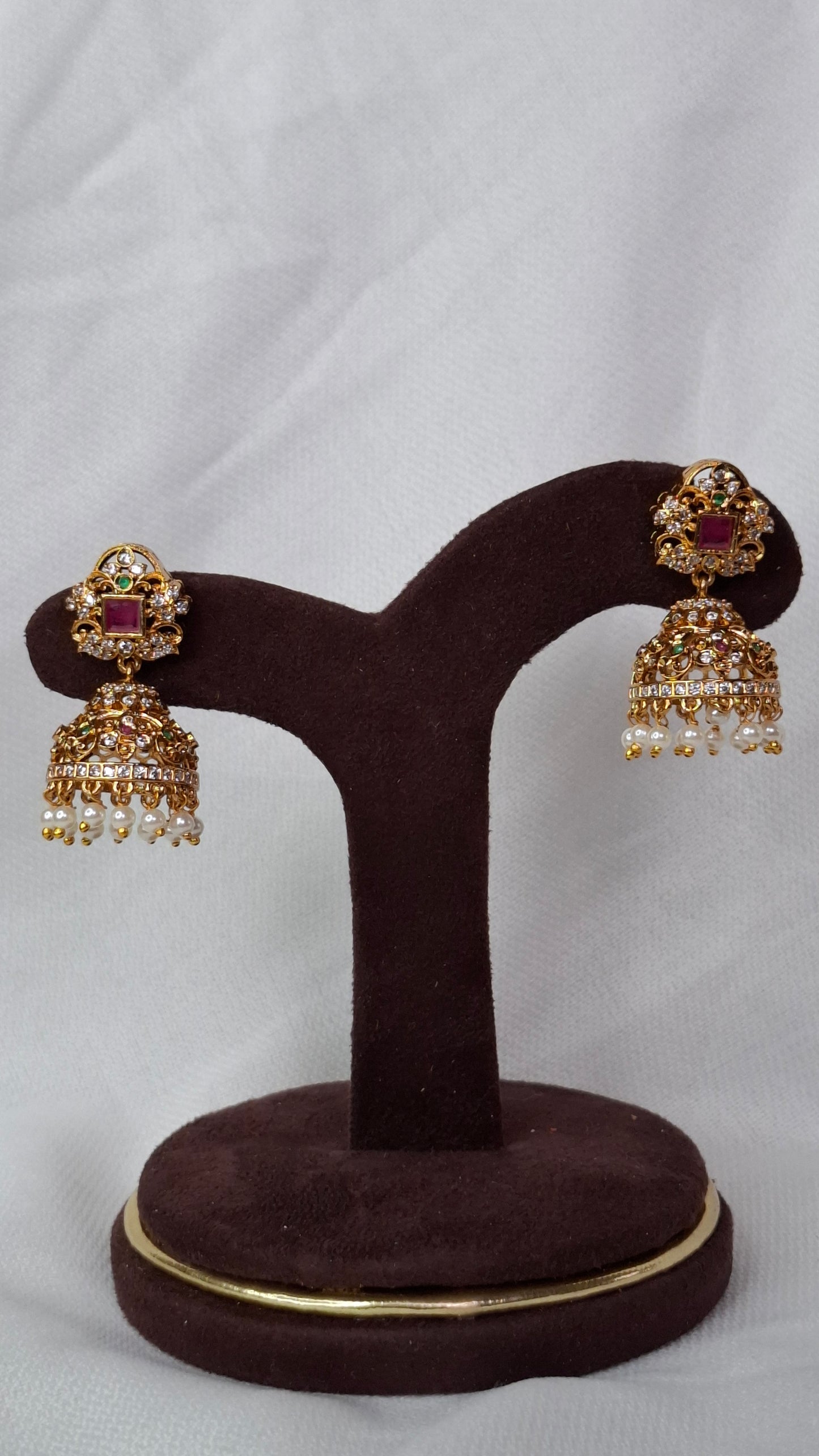 ANTIQUE GOLD JUMKHAS E0323