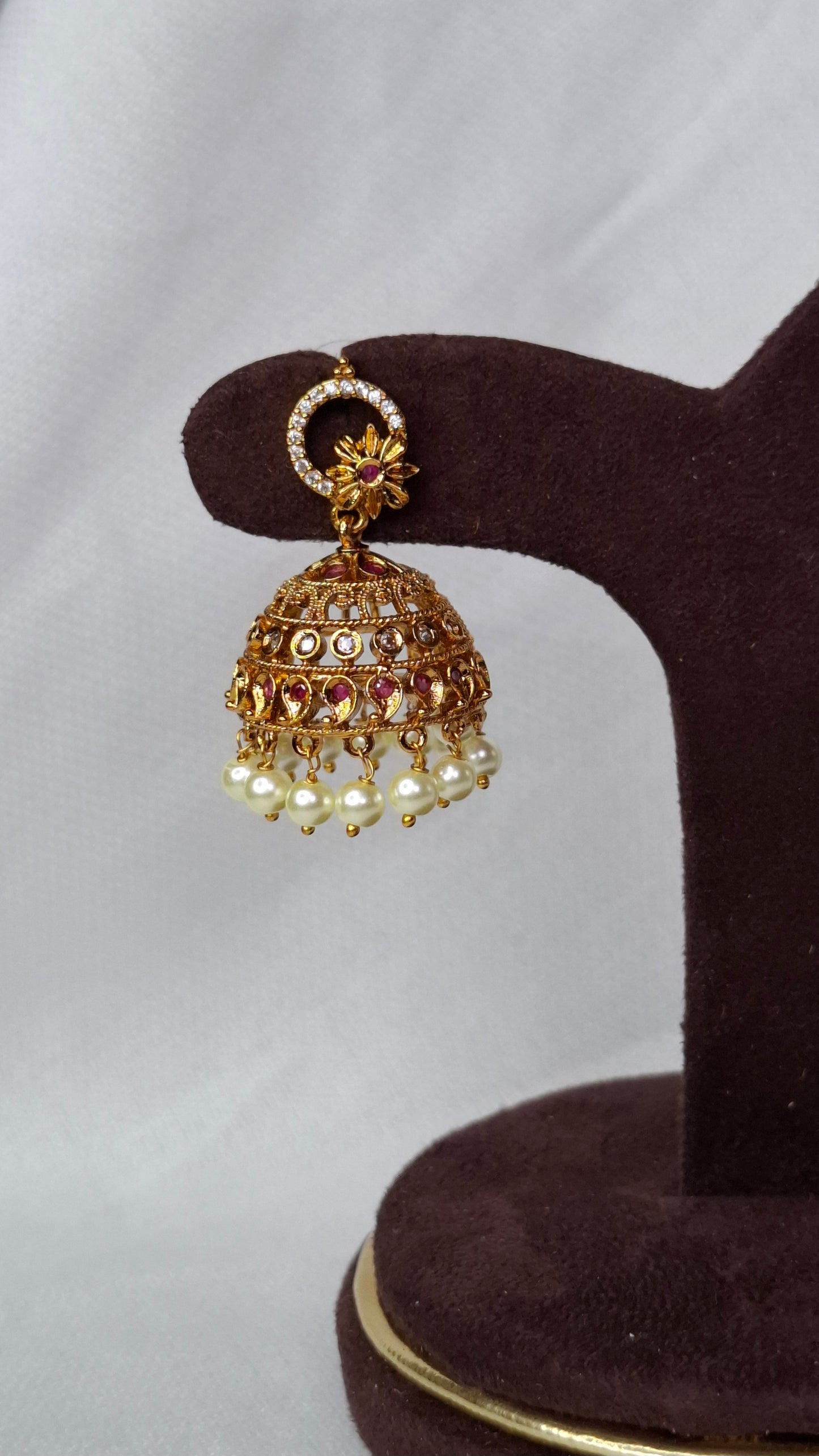 ANTIQUE GOLD JUMKHAS E0324