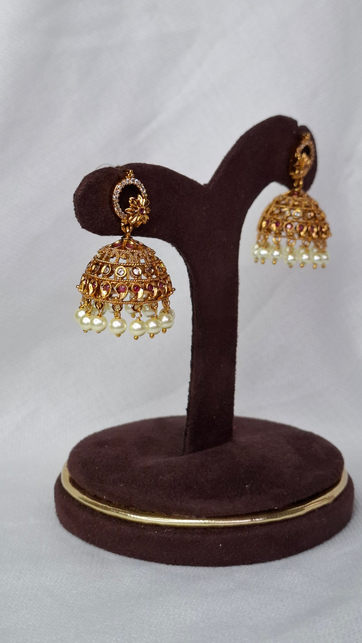 ANTIQUE GOLD JUMKHAS E0324