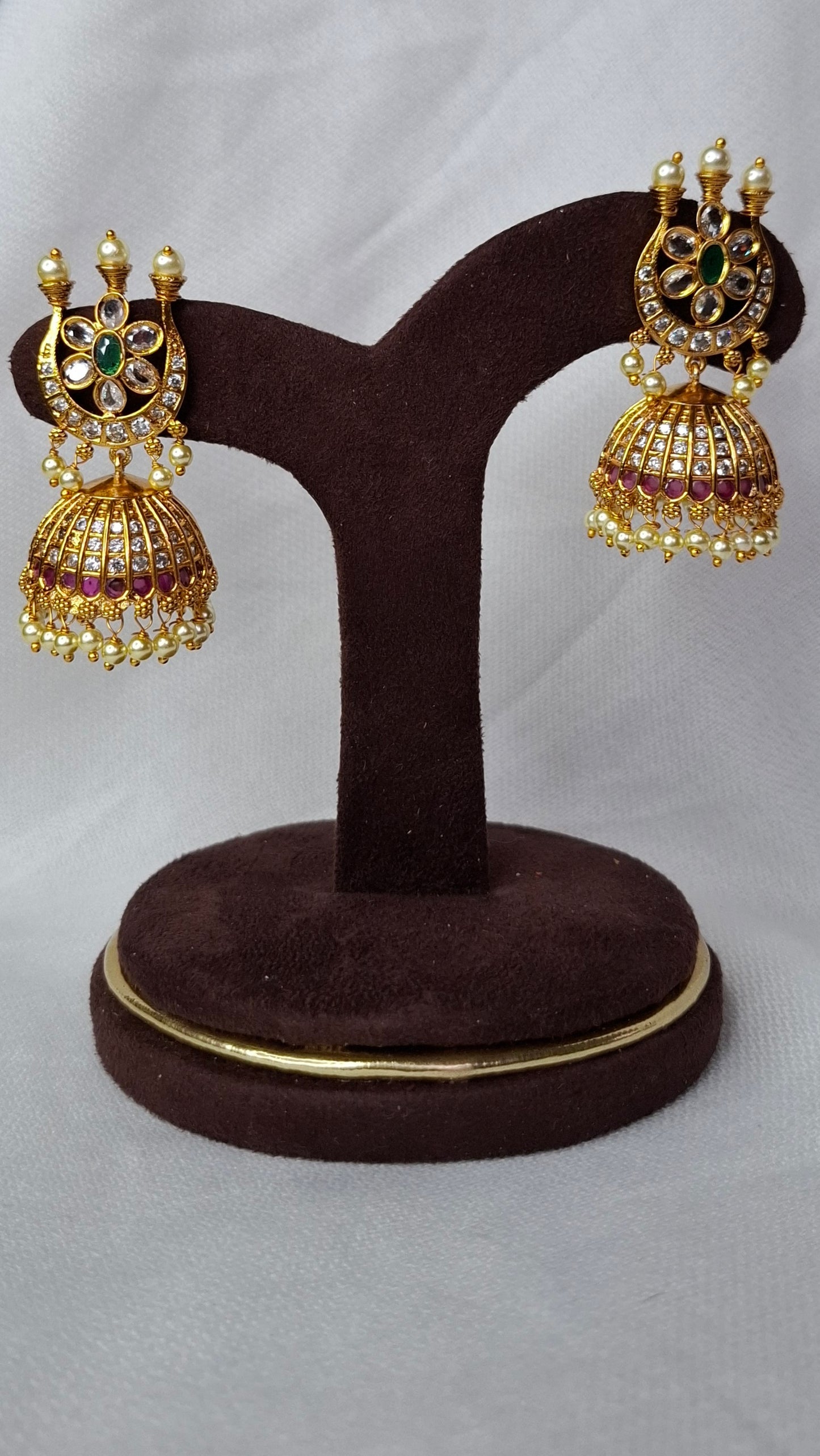 ANTIQUE GOLD JUMKHAS E0326