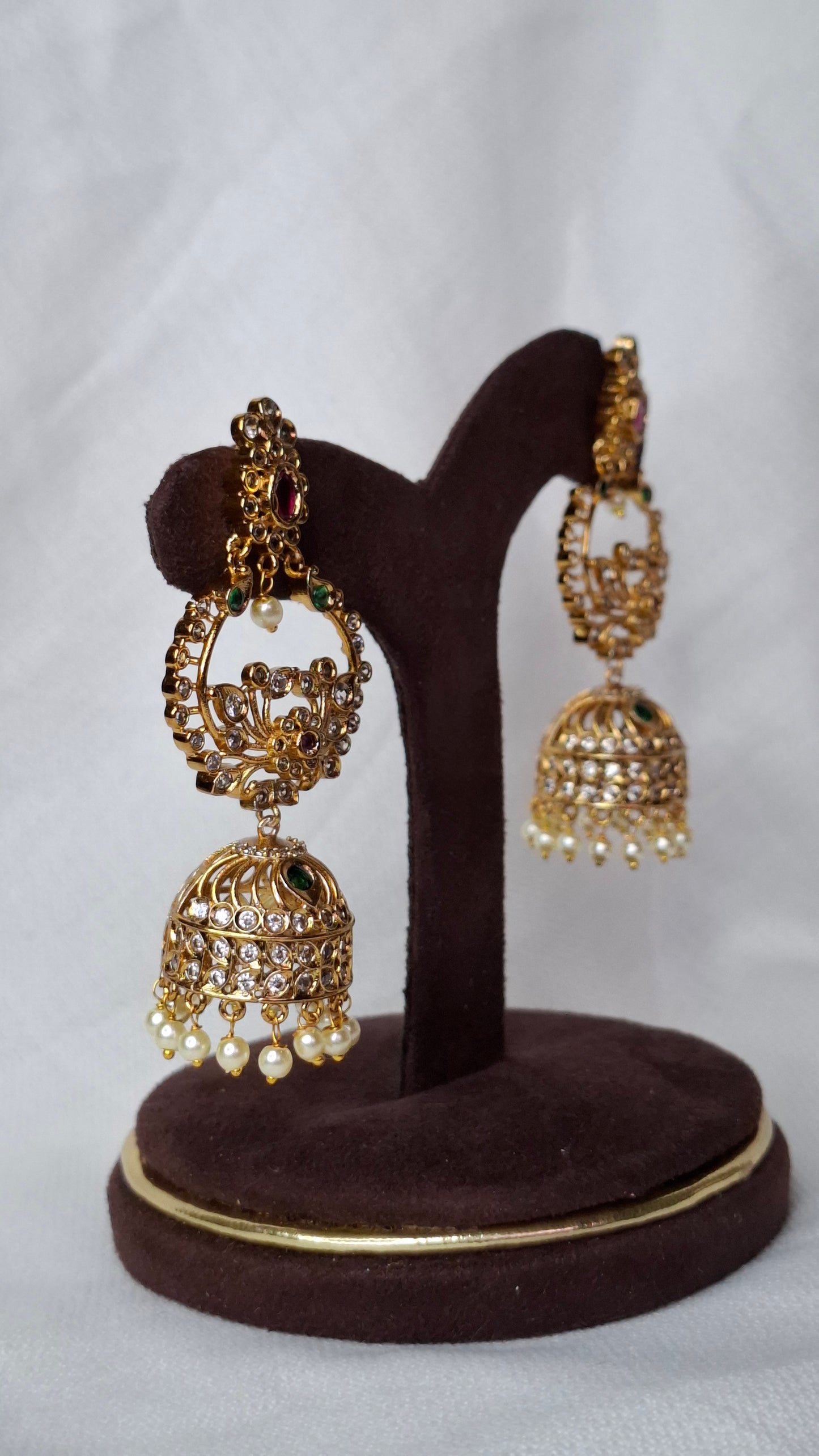 ANTIQUE GOLD JUMKHAS E0328