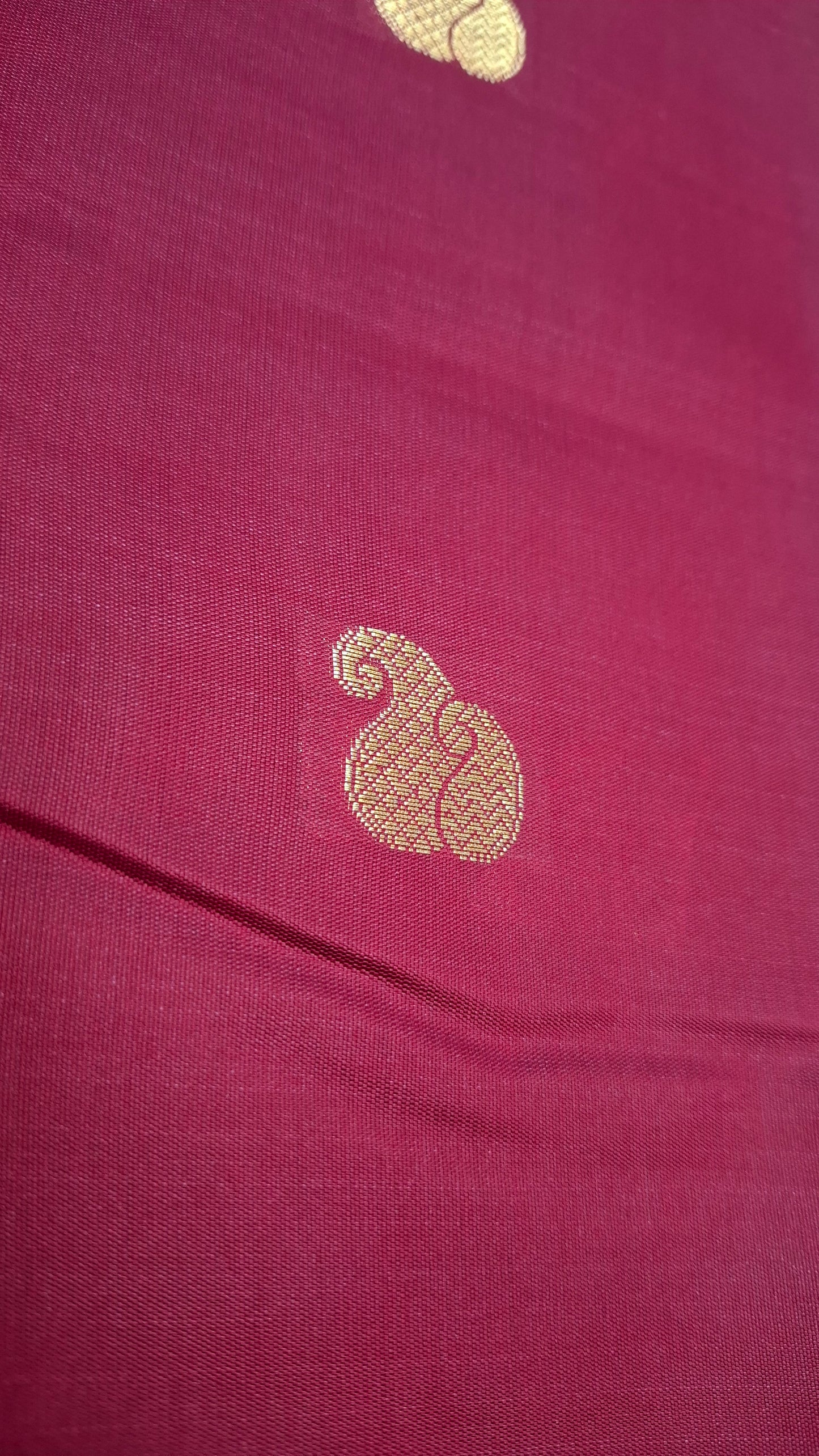 MAROON & GREEN KANJI SILK SAREE