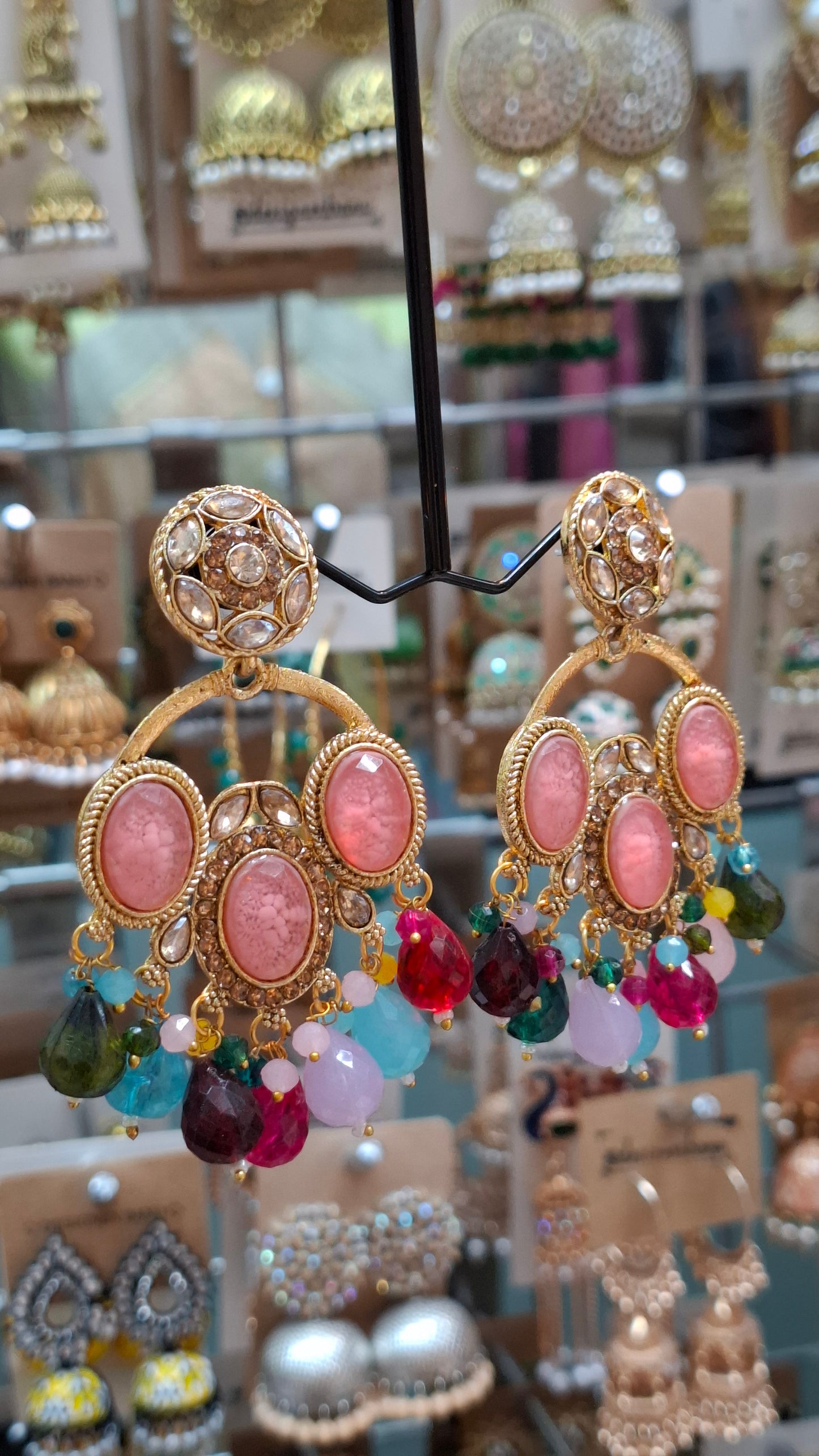 GOLD FASHION EARRINGS E0349