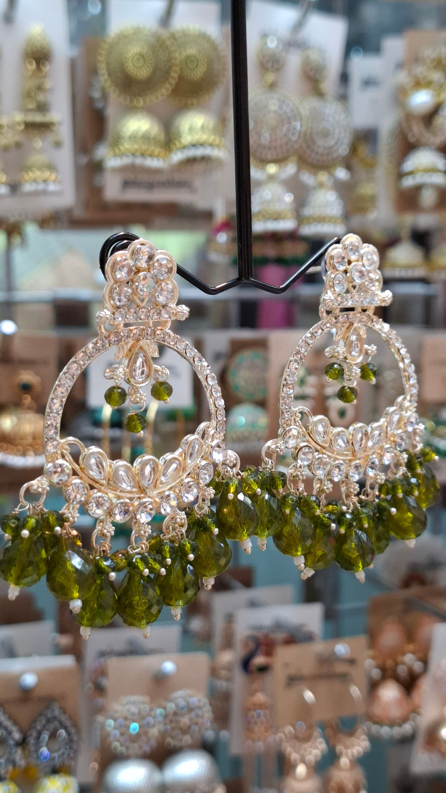 CHAMPAGNE GOLD FASHION EARRINGS E0351