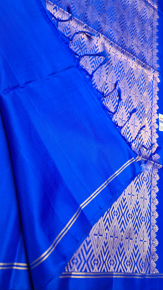 ROYAL BLUE PURE KANJIPURAM SOFT SILK