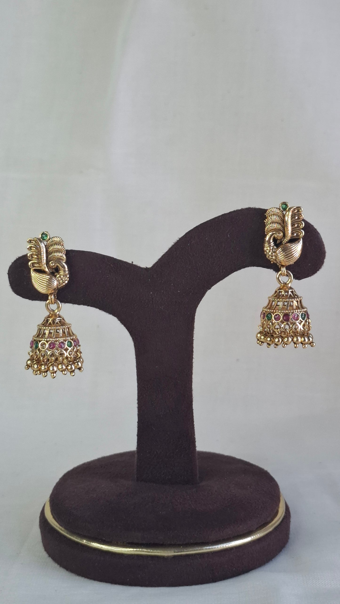 ANTIQUE GOLD JUMKHAS E0357