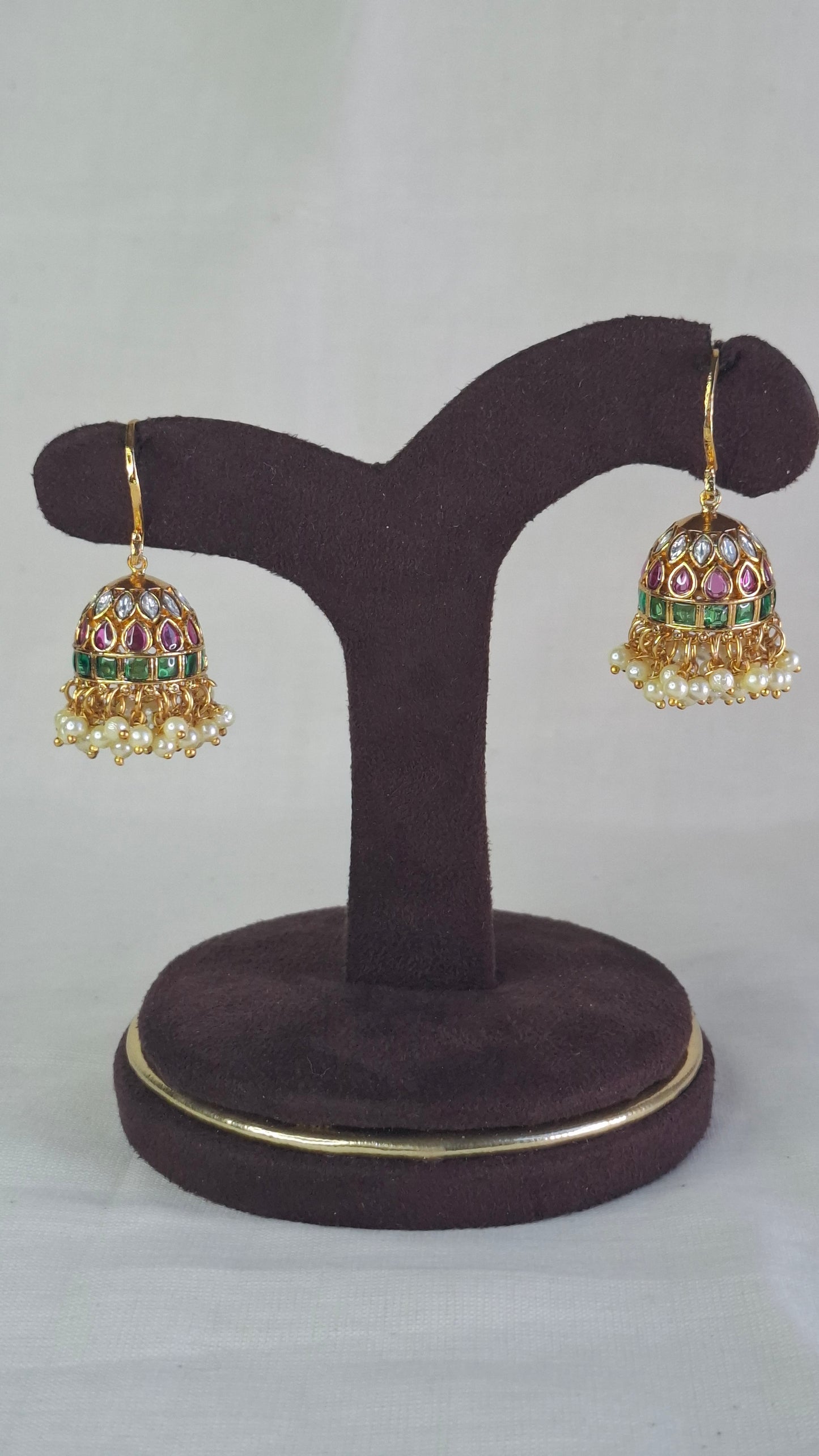 ANTIQUE GOLD JUMKHAS E0365