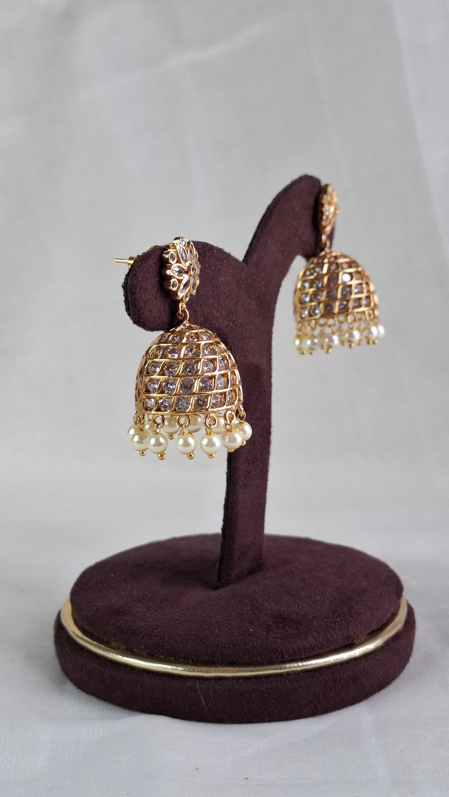 ANTIQUE GOLD JUMKHAS E0376