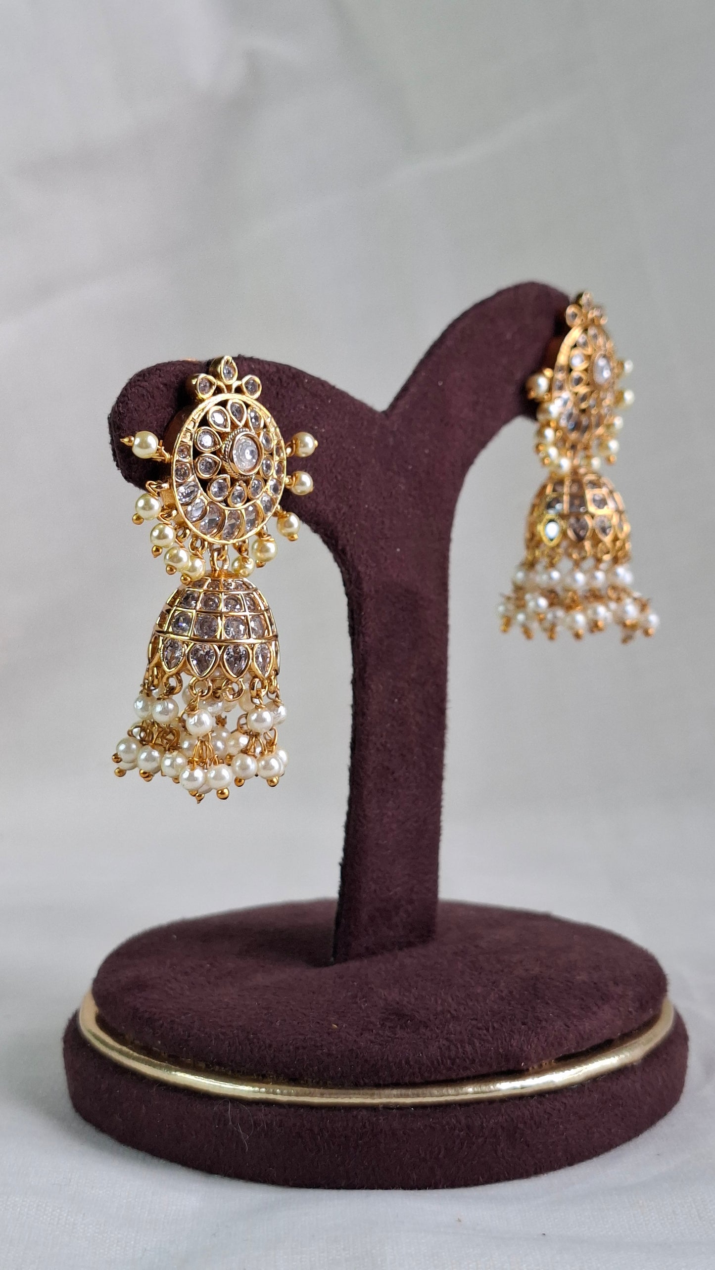 ANTIQUE GOLD JUMKHAS E0377