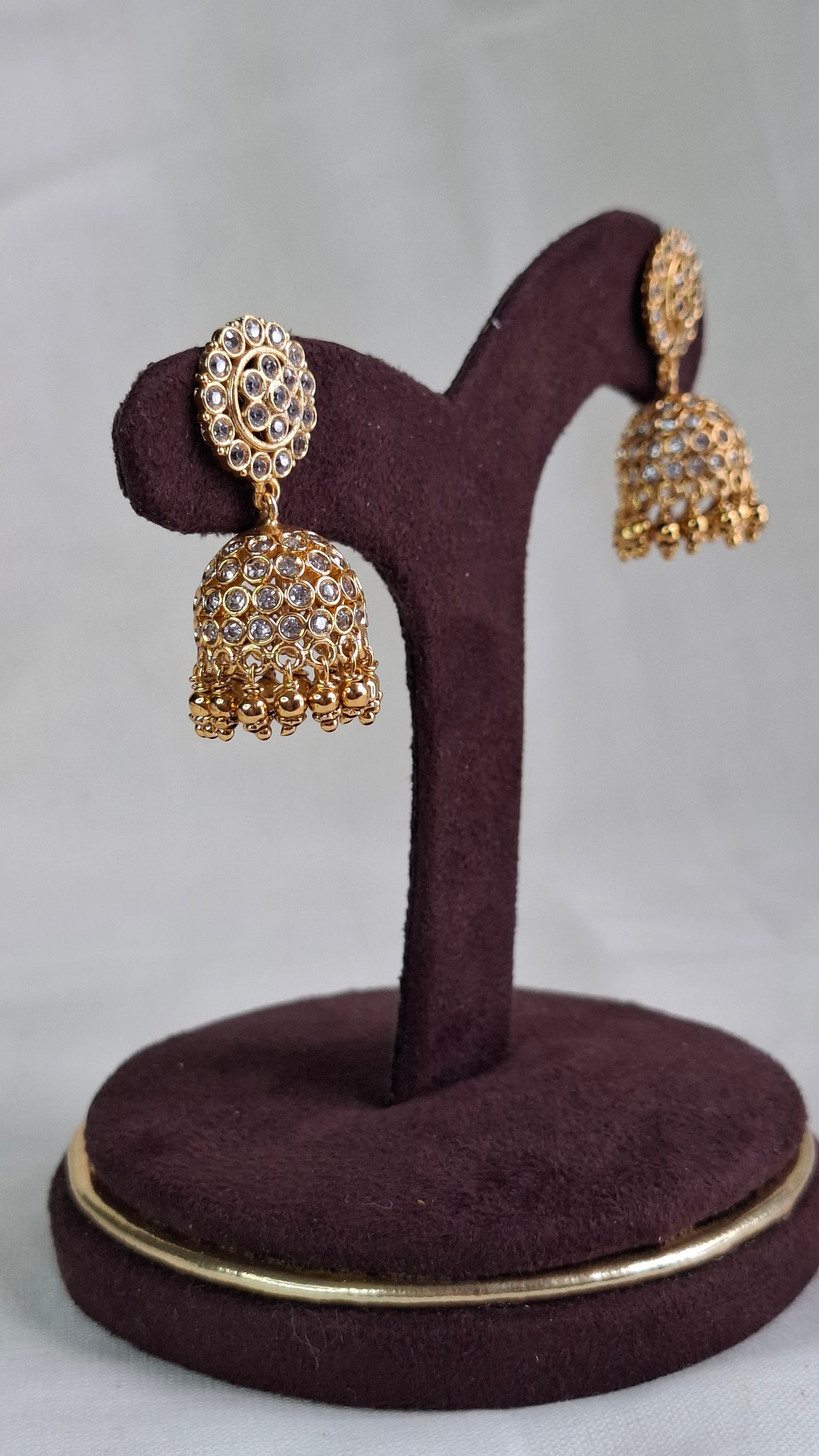 ANTIQUE GOLD JUMKHAS E0383
