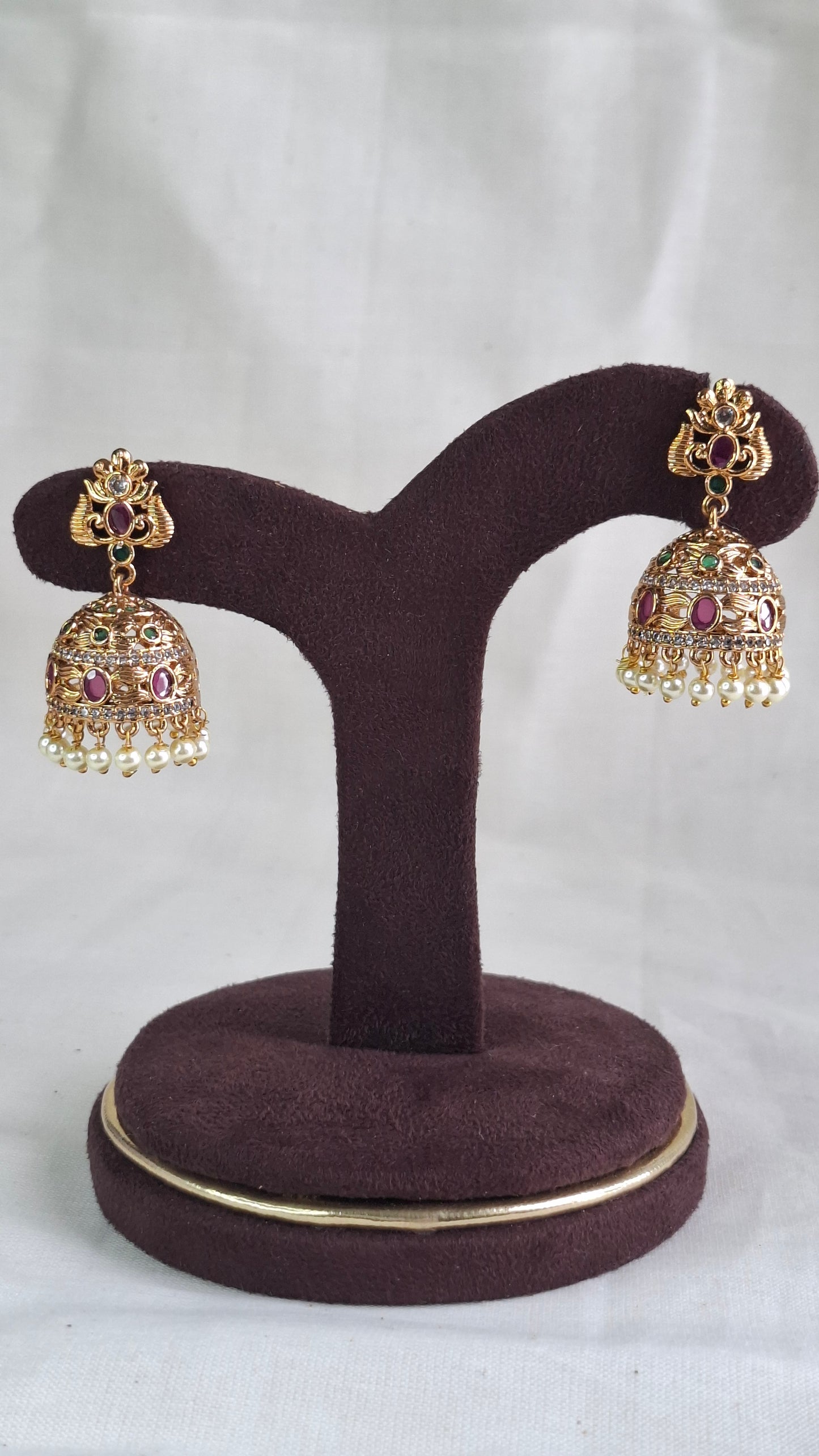 ANTIQUE GOLD JUMKHAS E0391