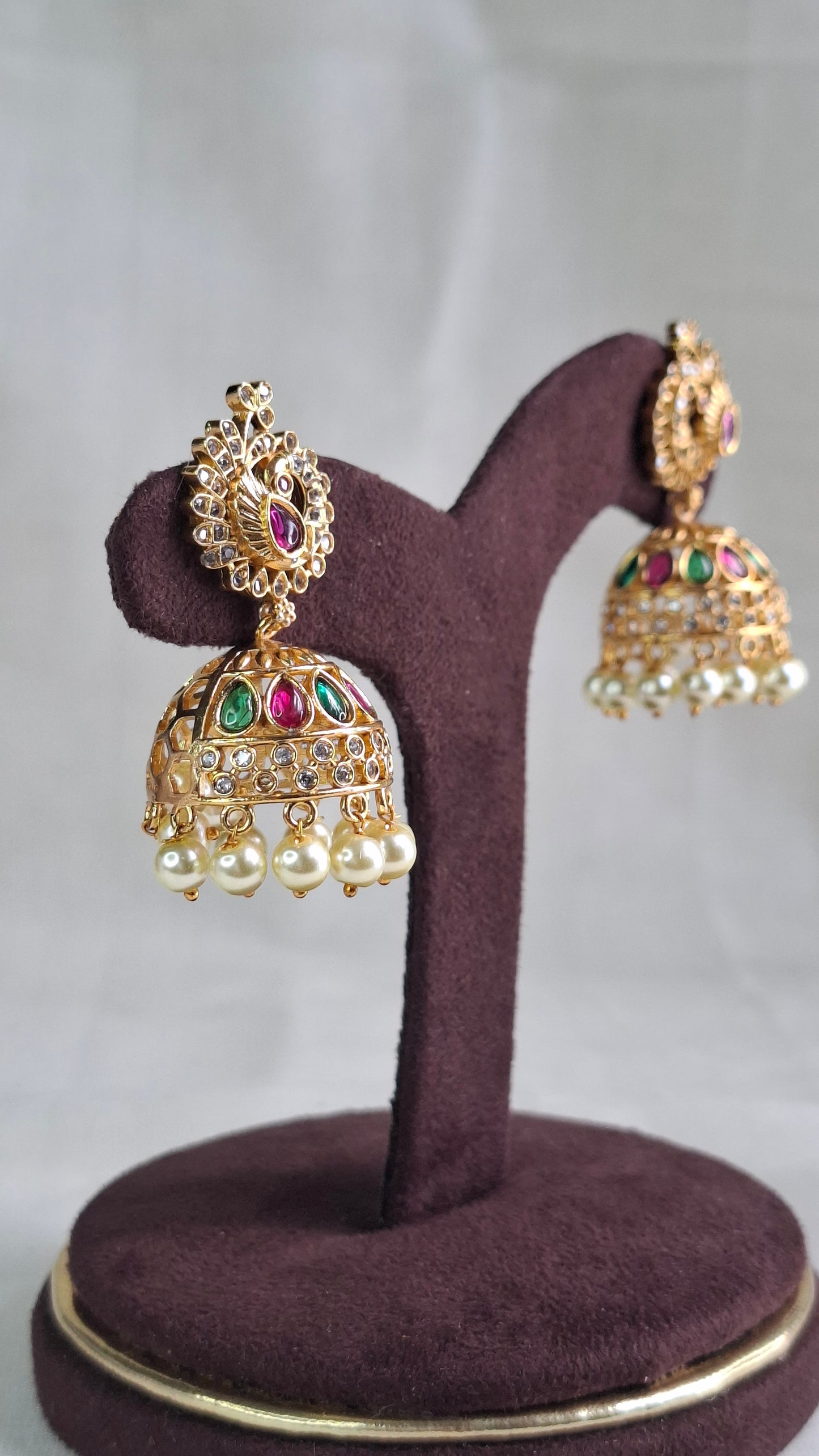 ANTIQUE GOLD JUMKHAS E0392