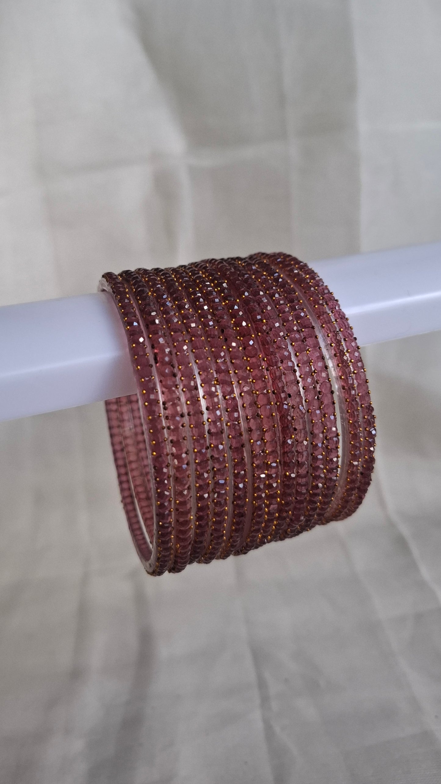 GLASS BANGLES (ROSY BROWN)