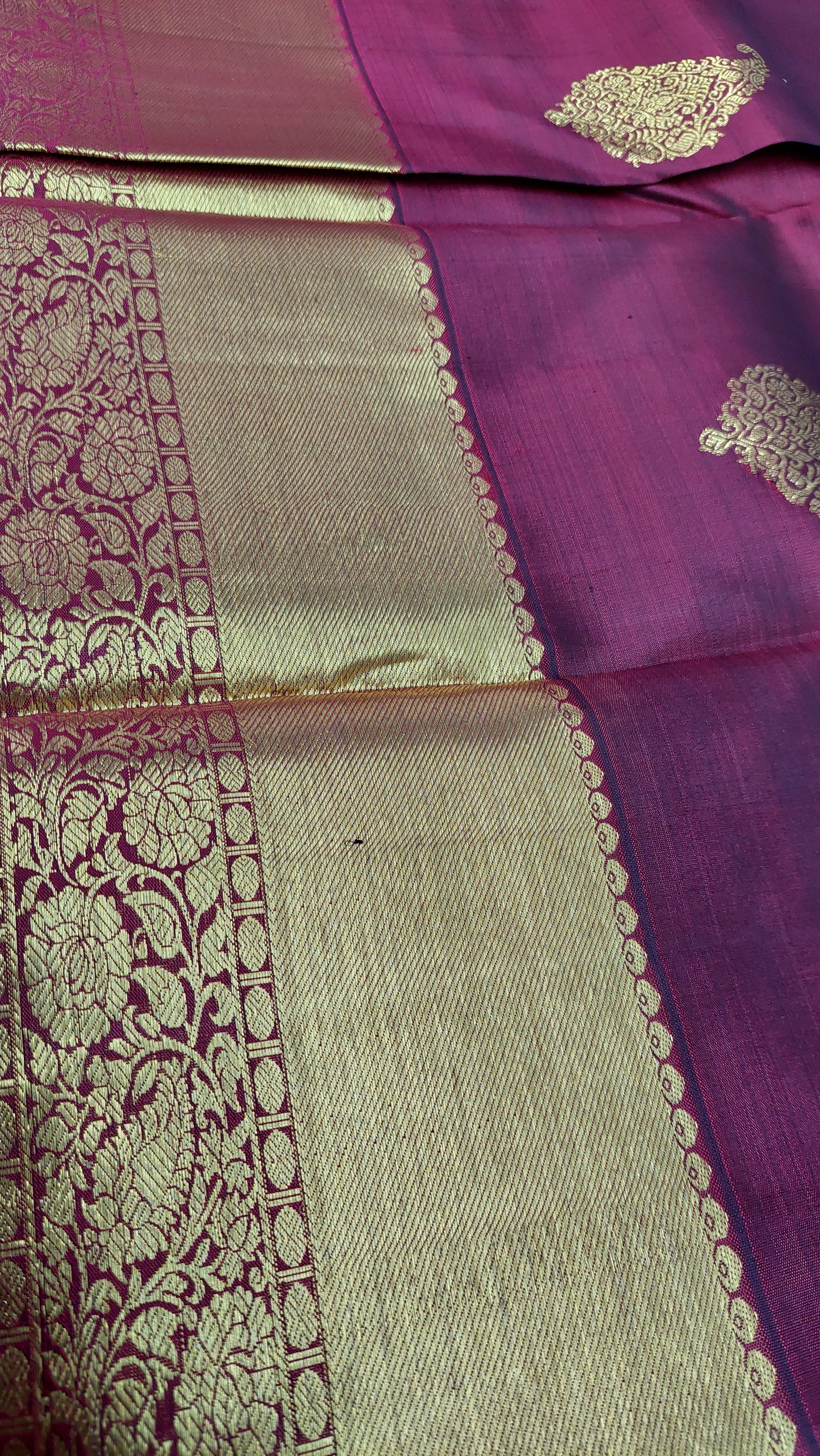 DARK RED KANJIPURAM