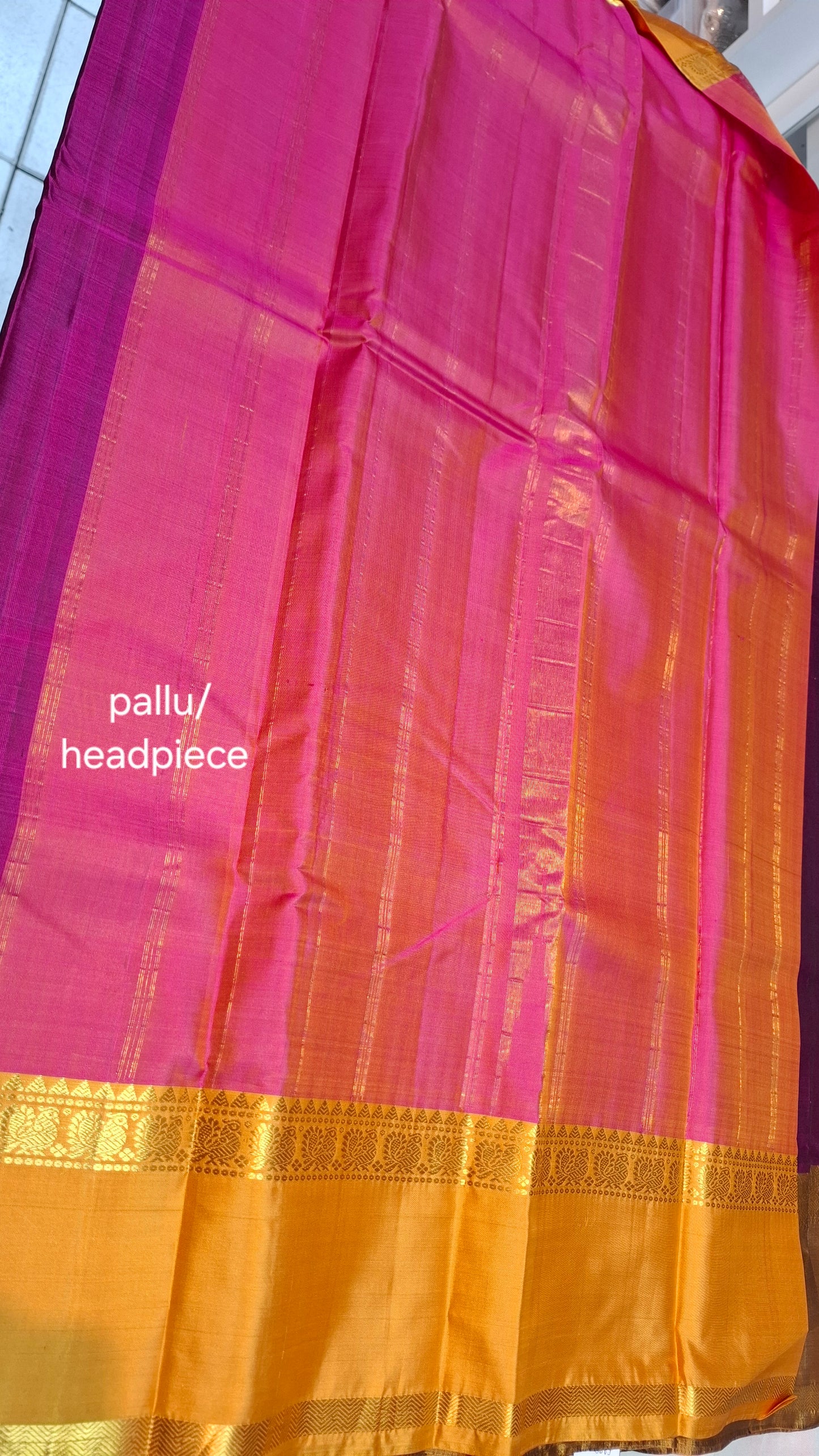 PURPLE TWO TONE KANJIPURAM