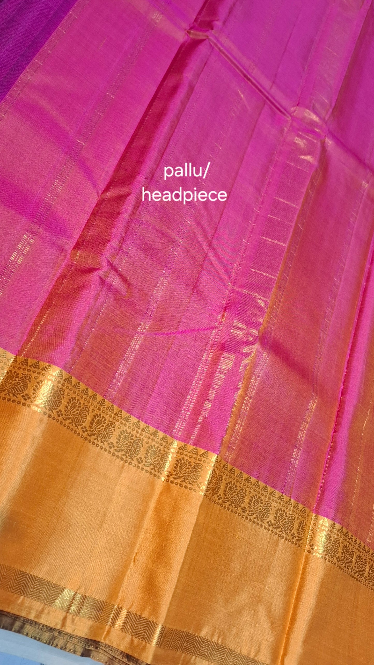 PURPLE TWO TONE KANJIPURAM