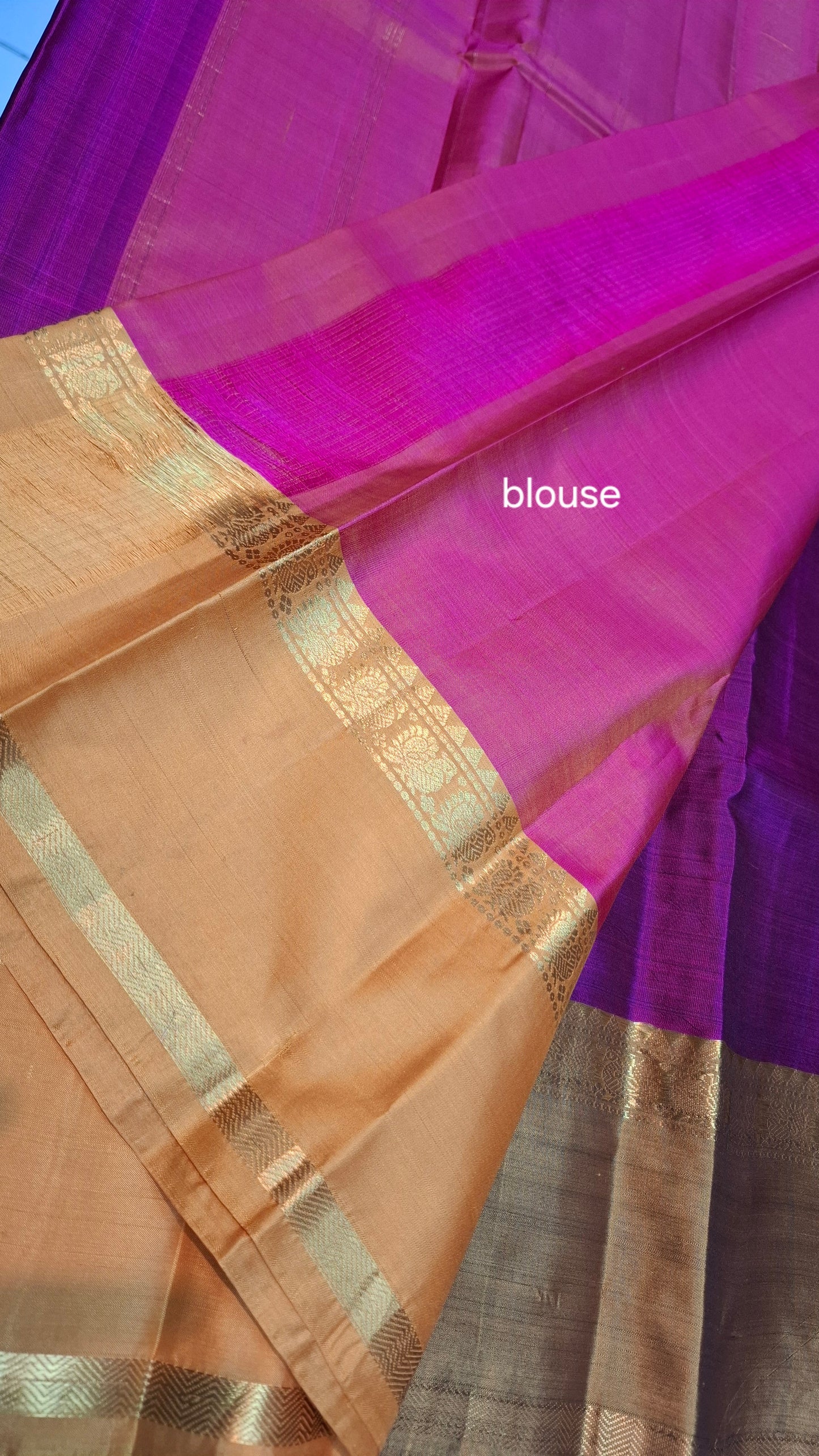 PURPLE TWO TONE KANJIPURAM