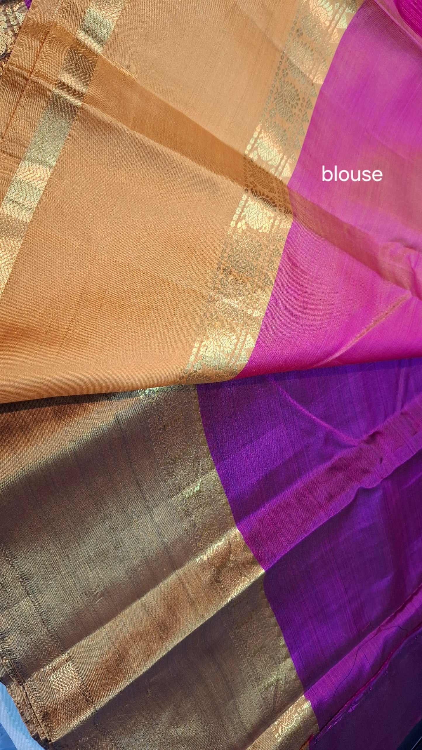 PURPLE TWO TONE KANJIPURAM