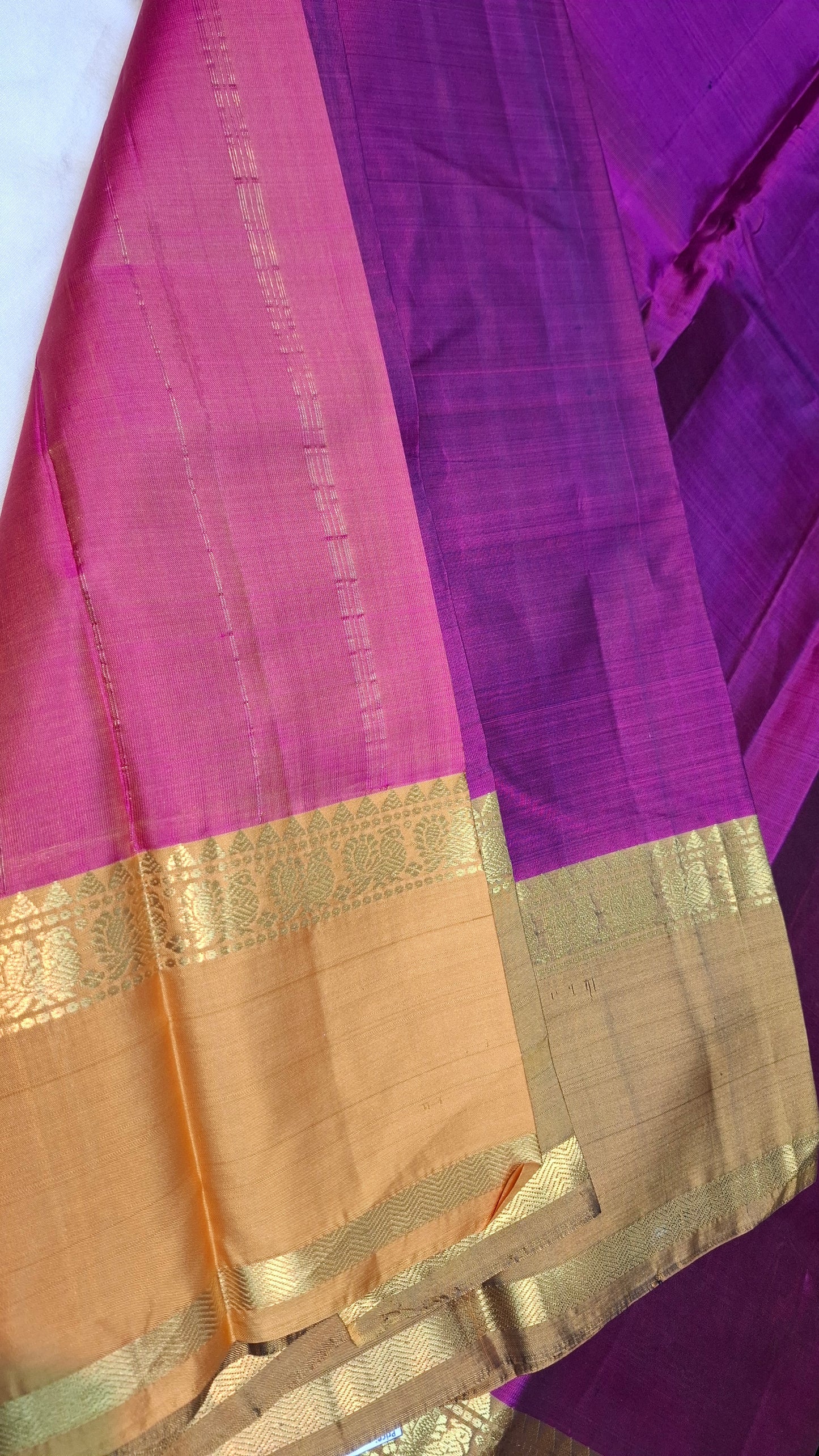 PURPLE TWO TONE KANJIPURAM