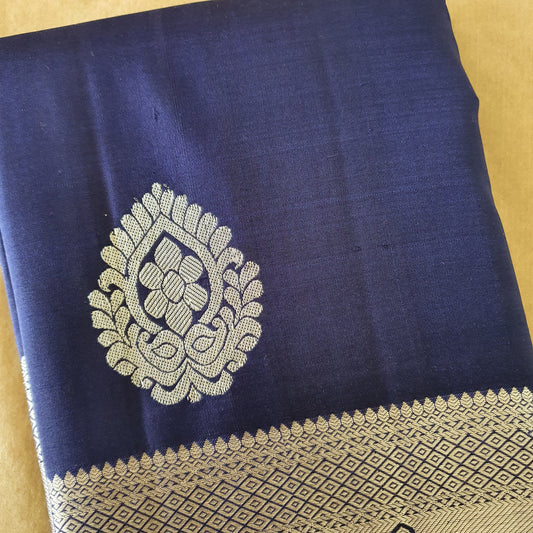 NAVY BLUE KANCHIPURAM