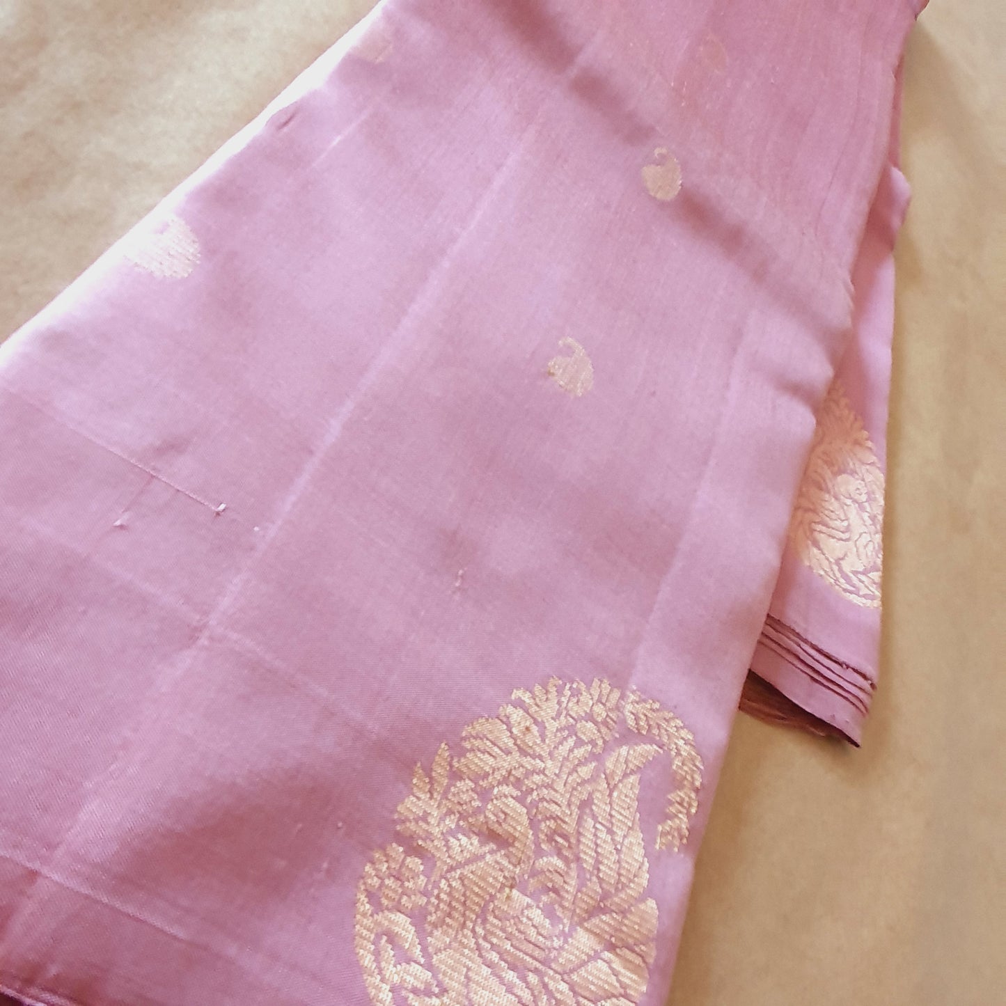 DUSTY PINK KANCHIPURAM