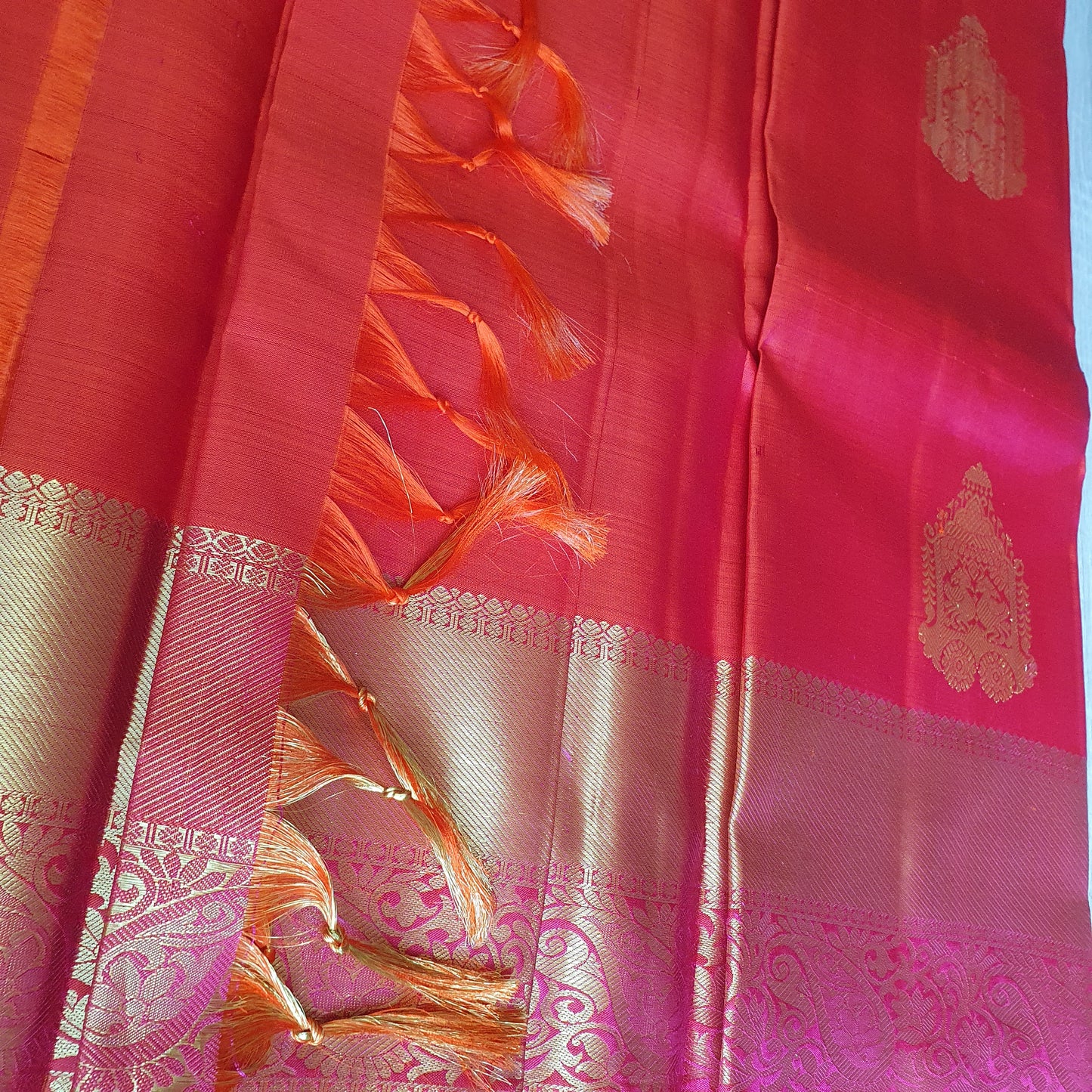 HOT PINK KANJIPURAM