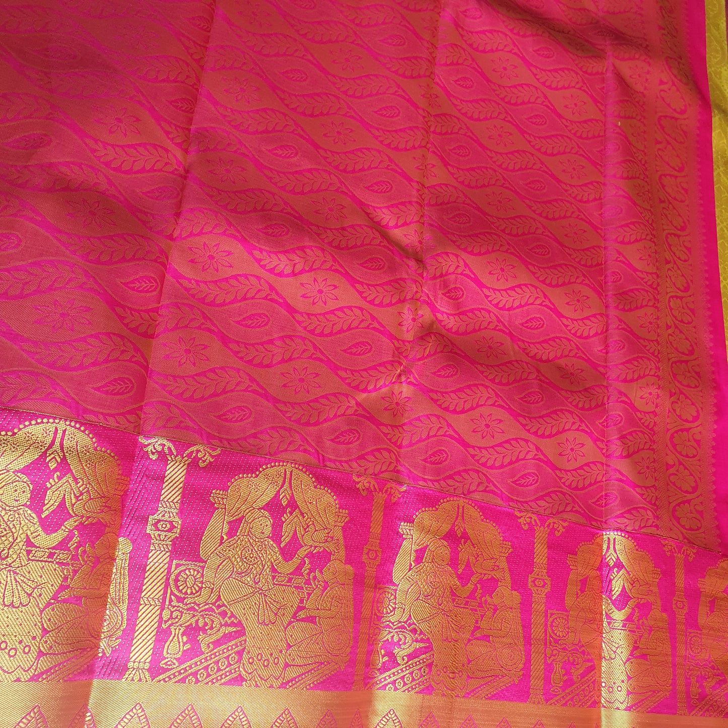 YELLOW SILK SAREE