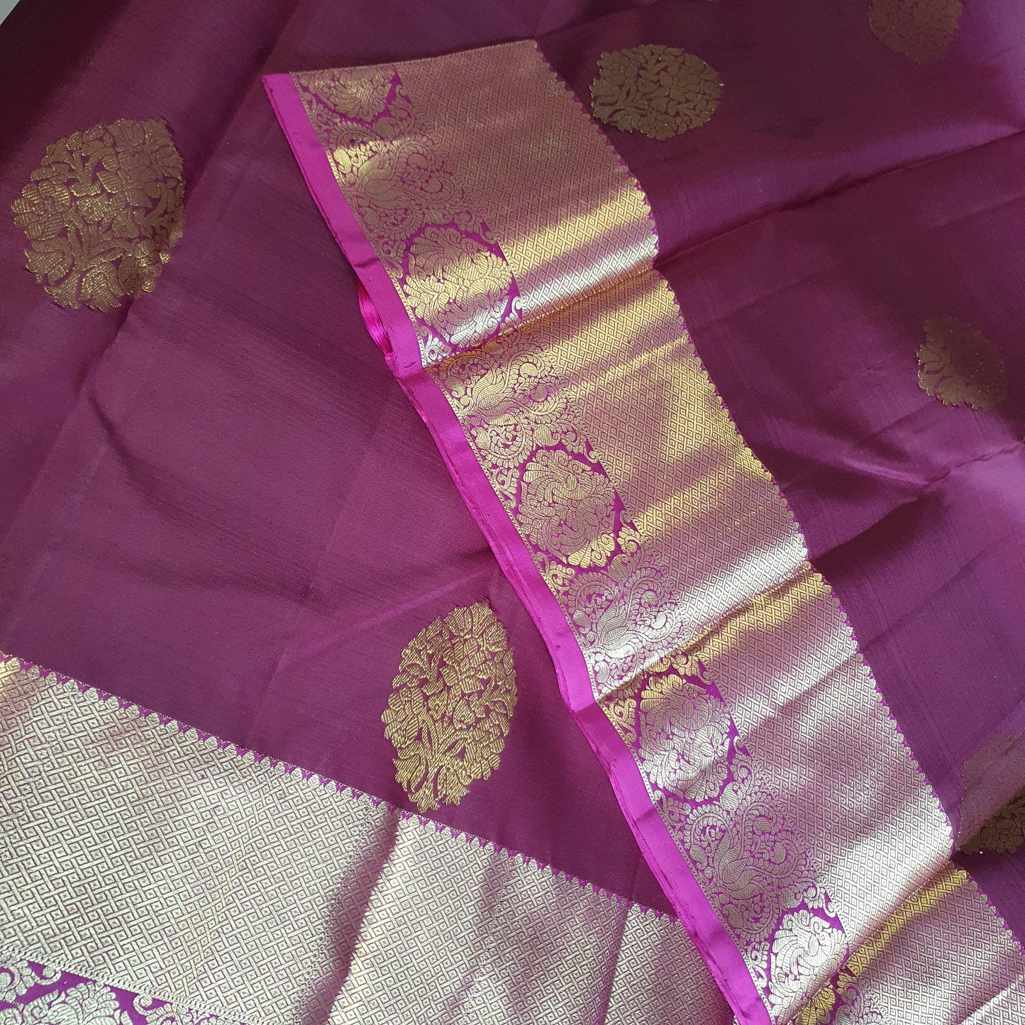 MAROON KANJIPURAM SILK SAREE
