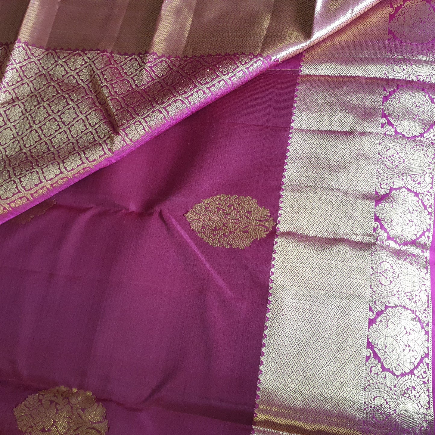 MAROON KANJIPURAM SILK SAREE