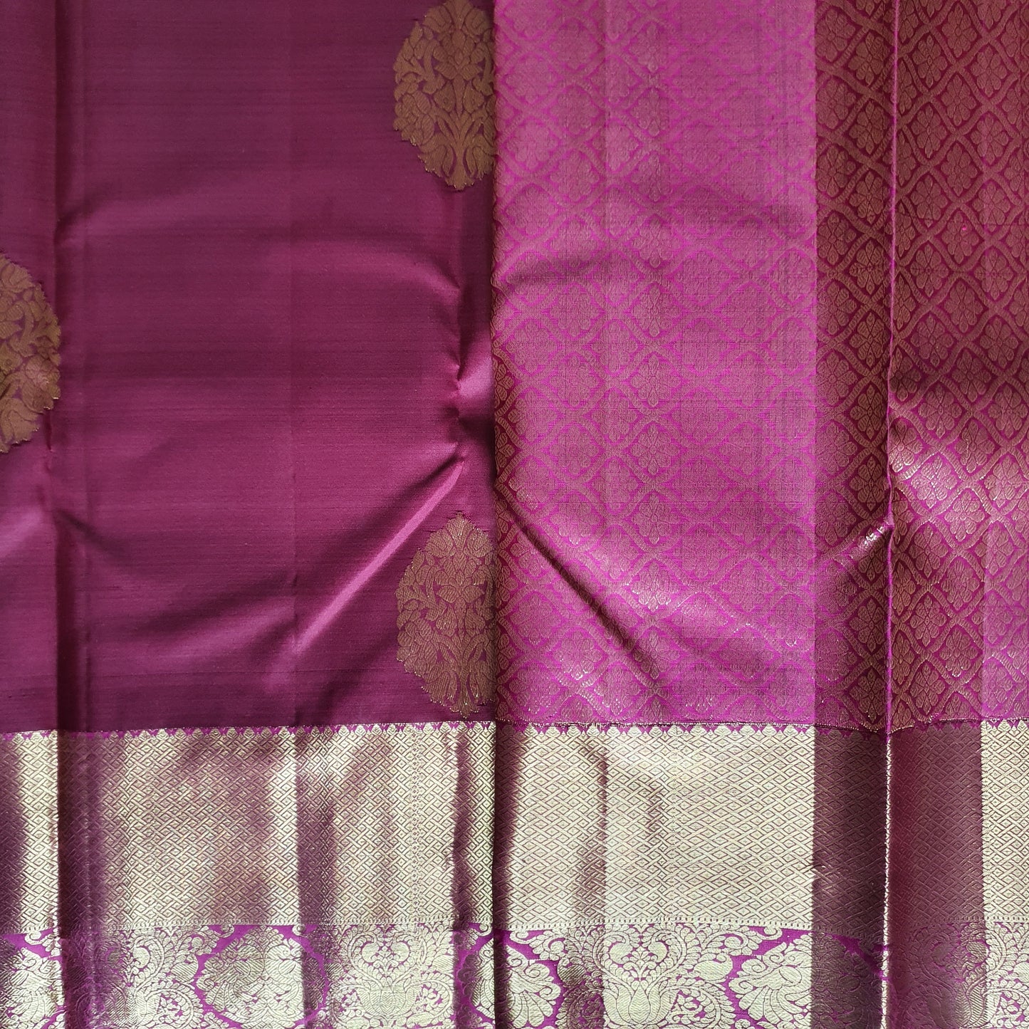 MAROON KANJIPURAM SILK SAREE