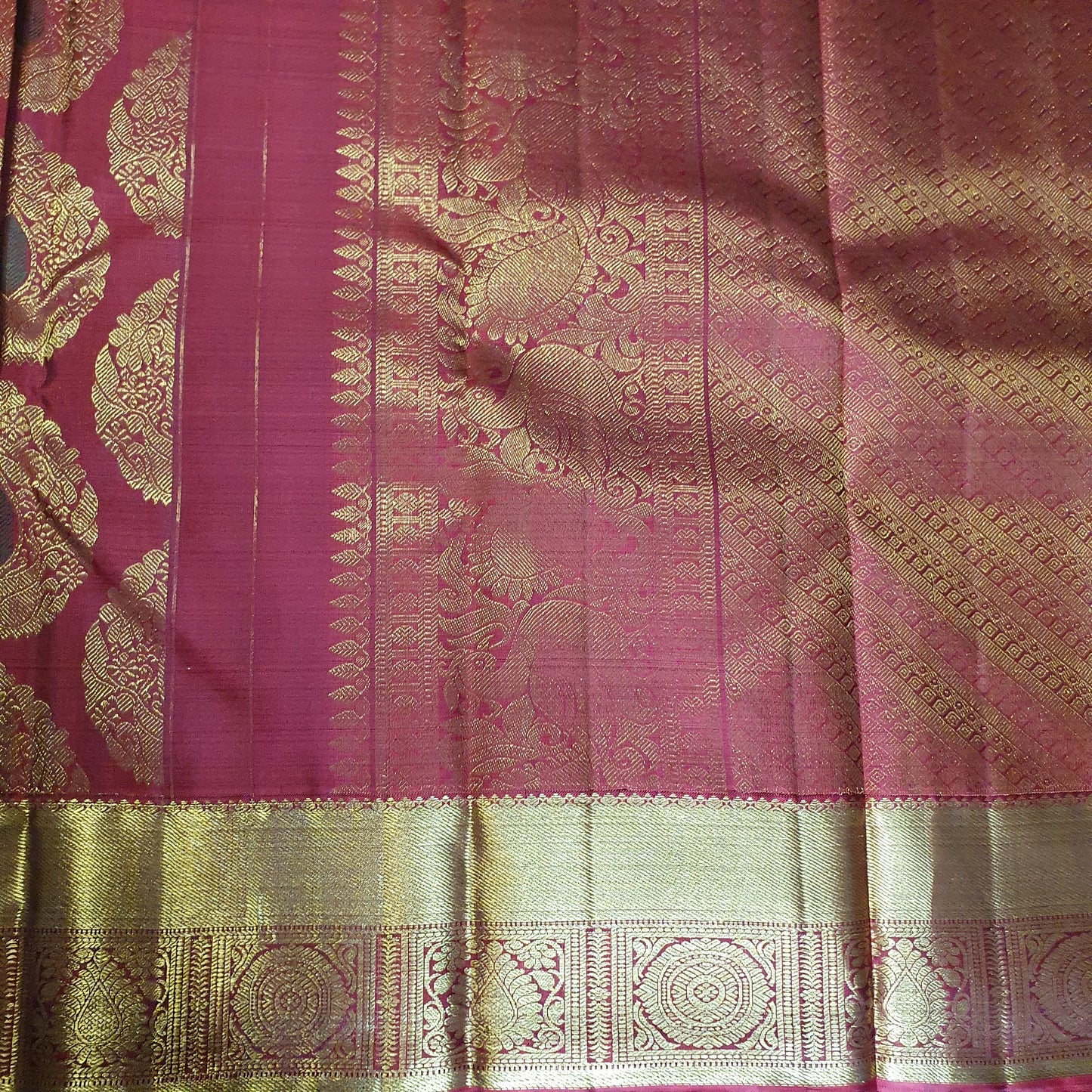 DEEP RED PURE KANJIPURAM SILK SAREE