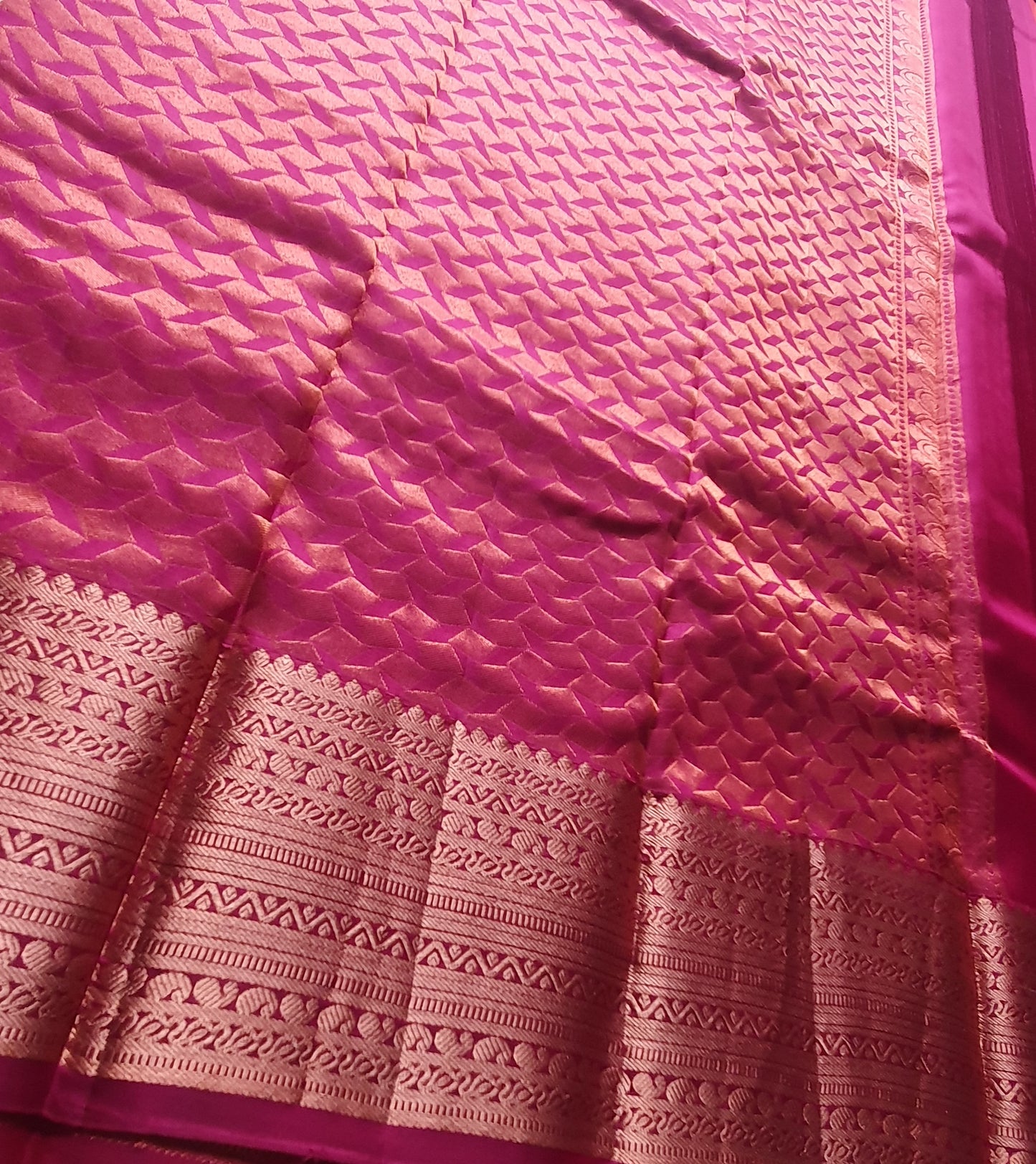 CORAL ORANGE KANJIPURAM