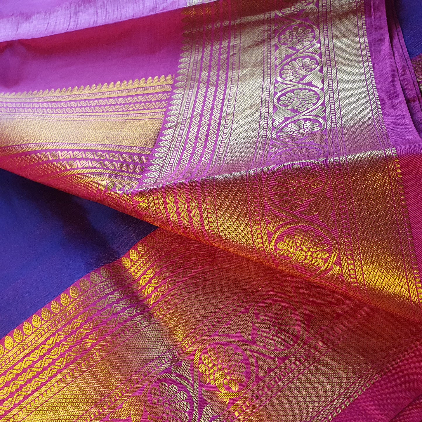 PURPLE KANJIPURAM SILK SAREE