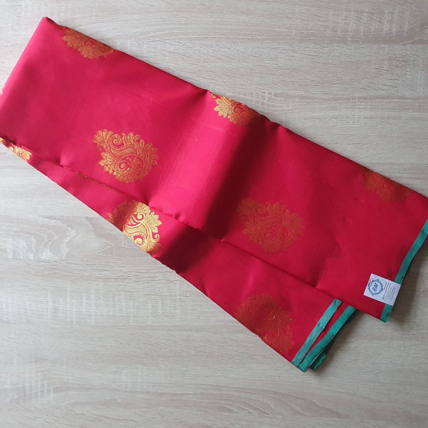 PINK BORDERLESS PURE SILK