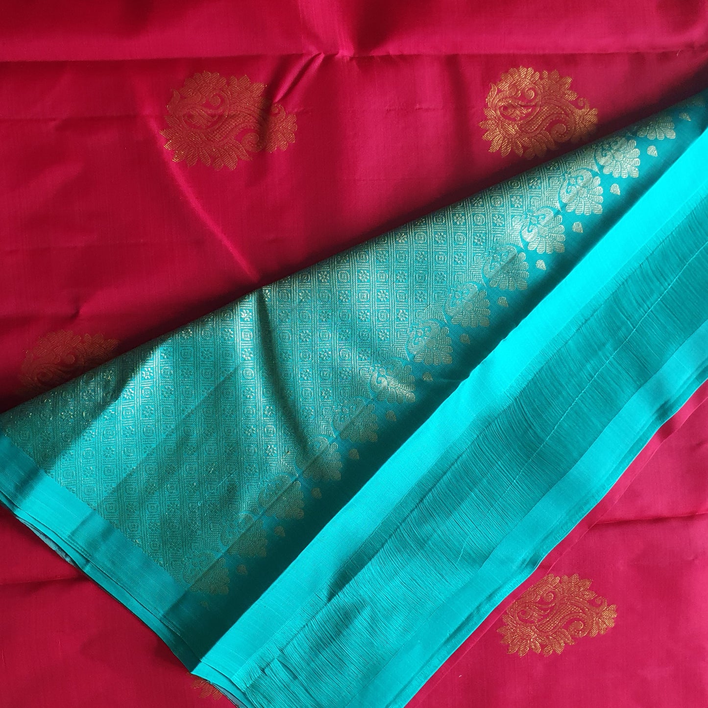 PINK BORDERLESS PURE SILK