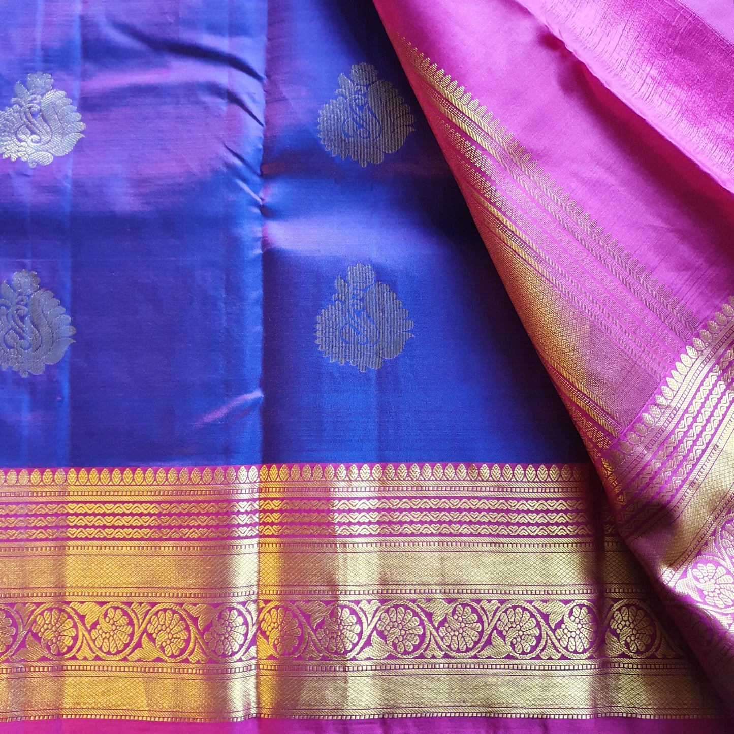 PURPLE KANJIPURAM SILK SAREE