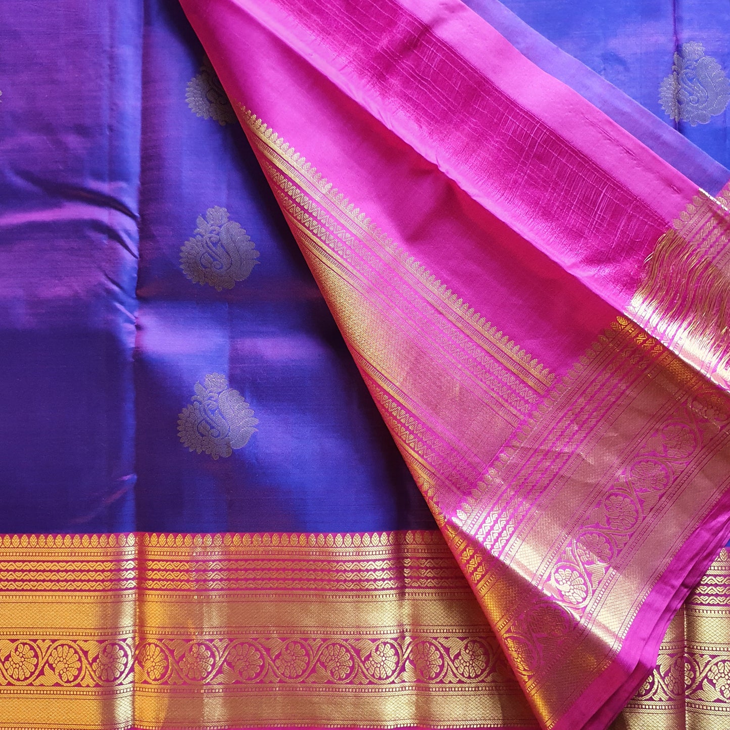 PURPLE KANJIPURAM SILK SAREE