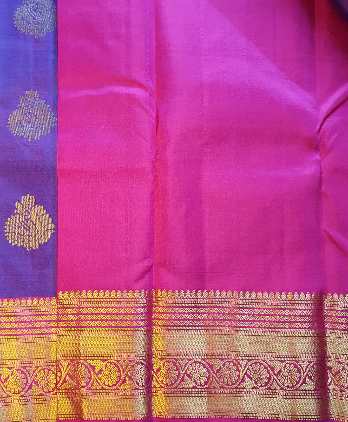 PURPLE KANJIPURAM SILK SAREE