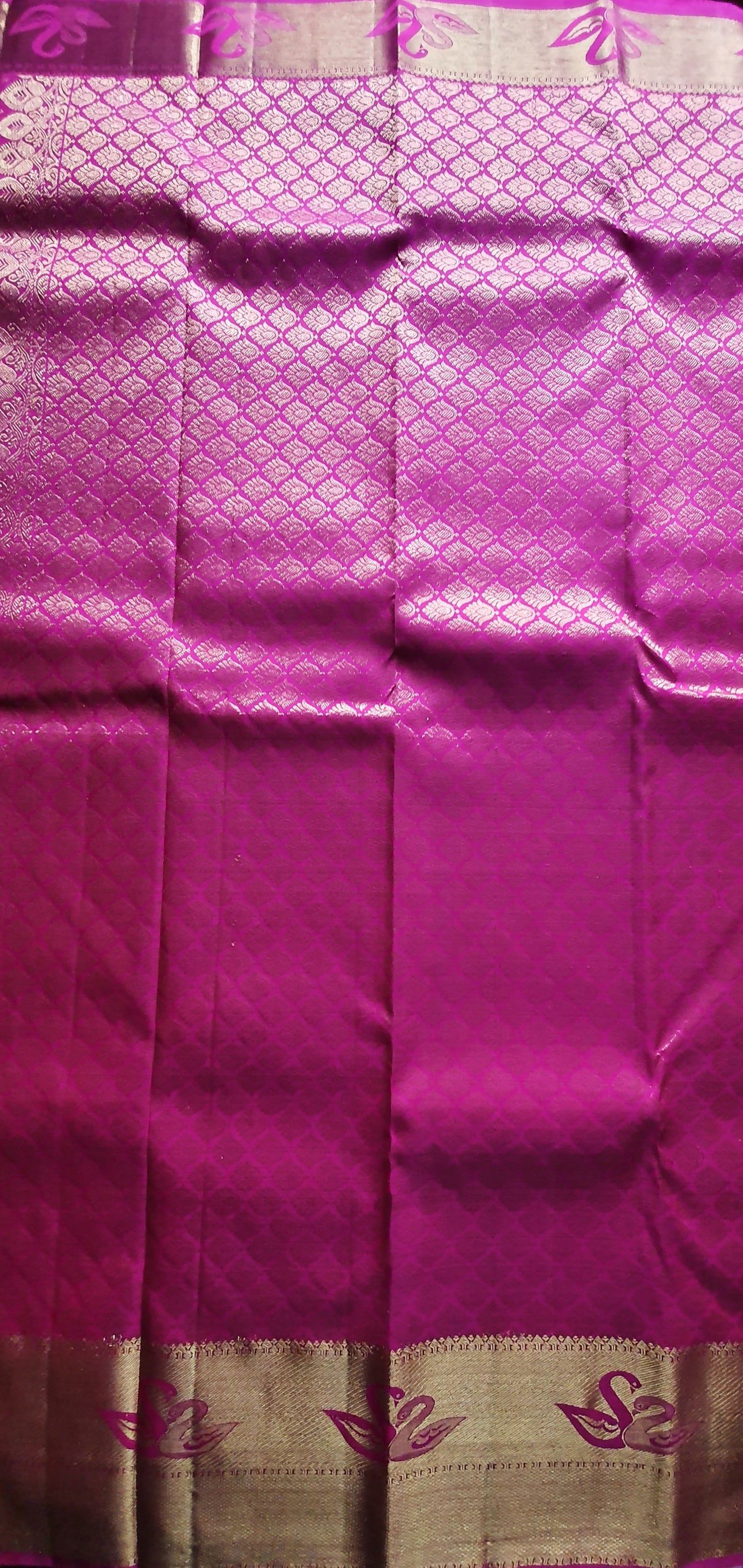 ORANGE AND PINK PURE KANJIPURAM