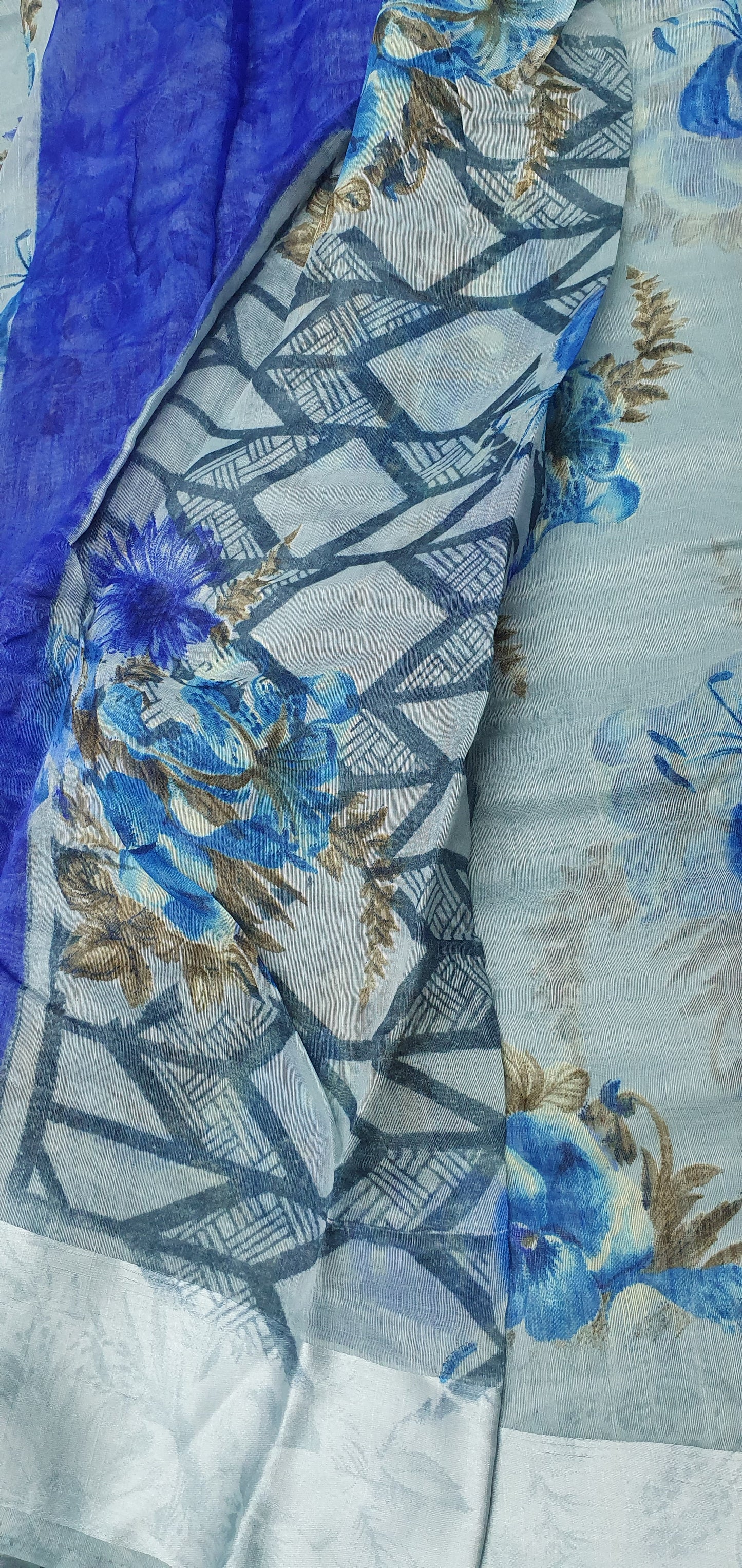 FLORAL LINEN - BLUE