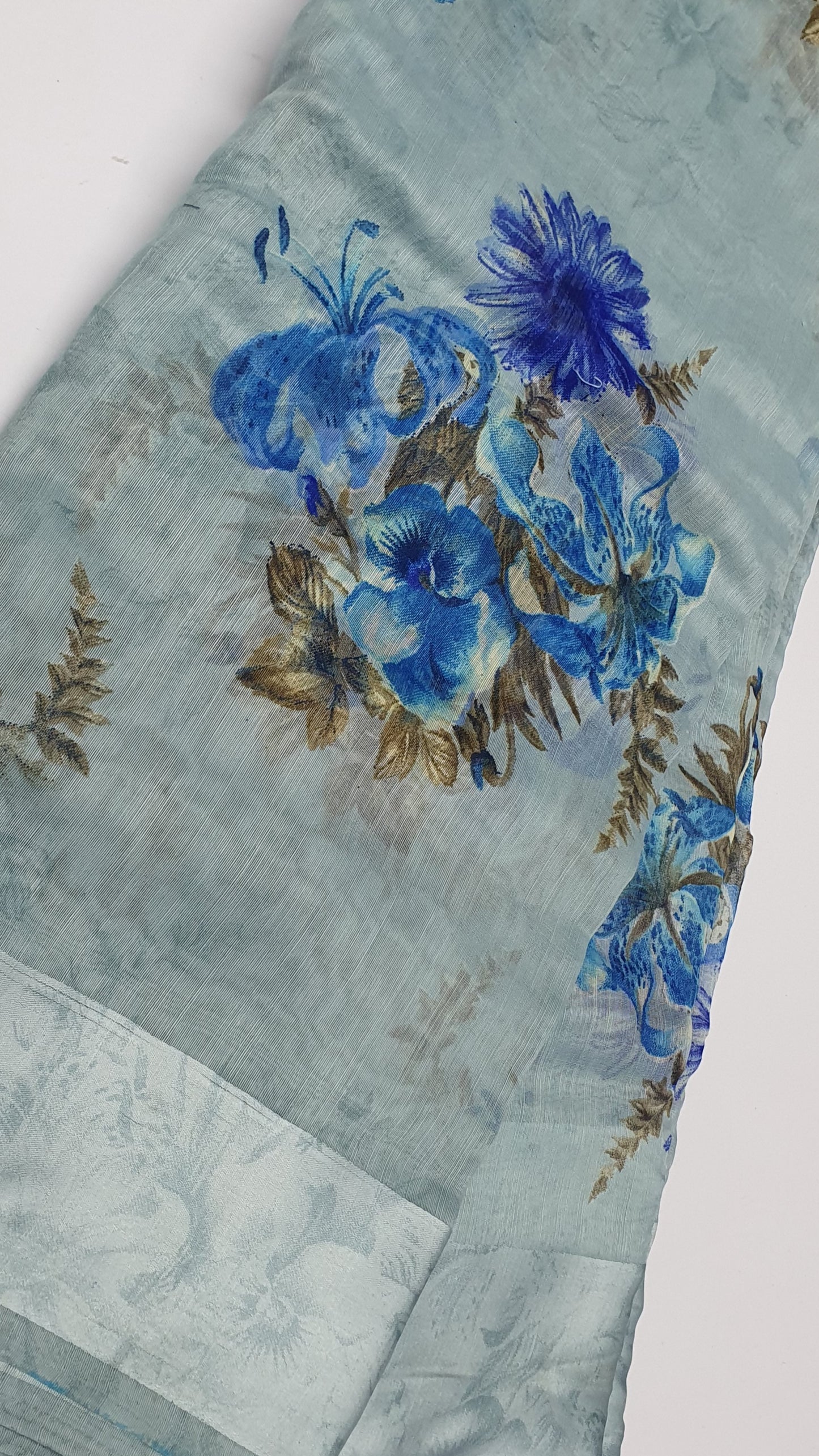 FLORAL LINEN - BLUE