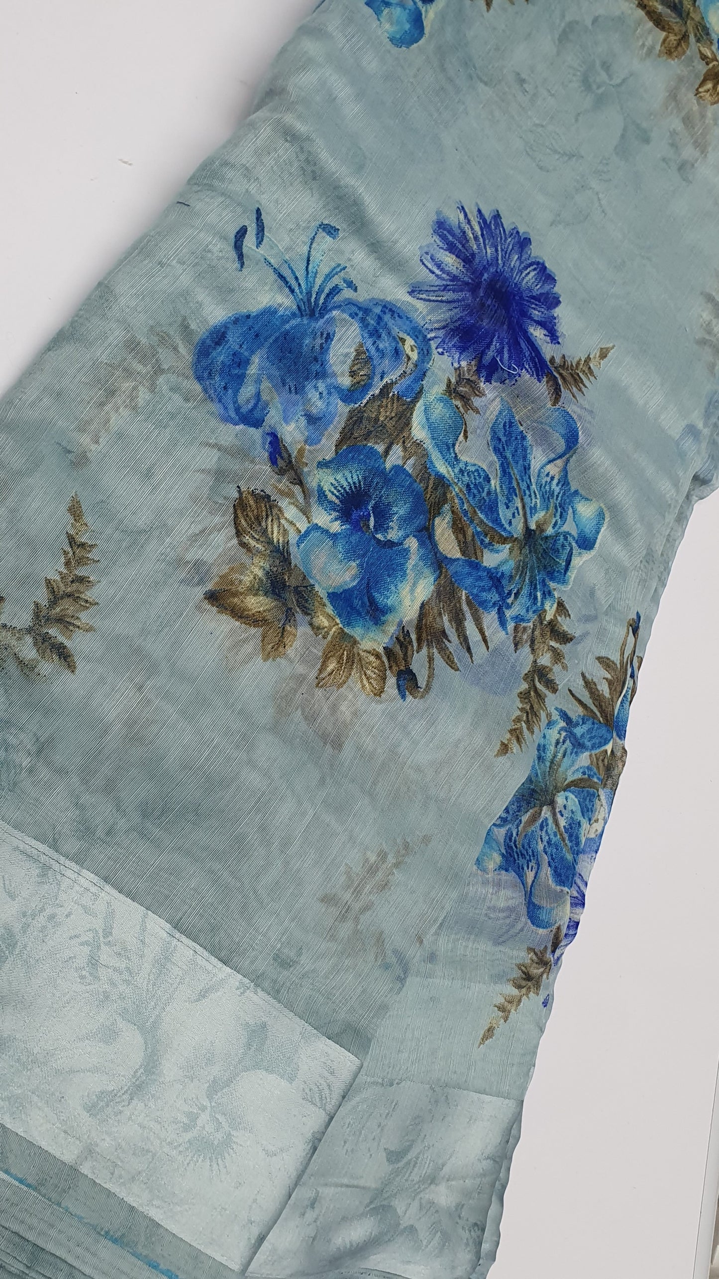 FLORAL LINEN - BLUE