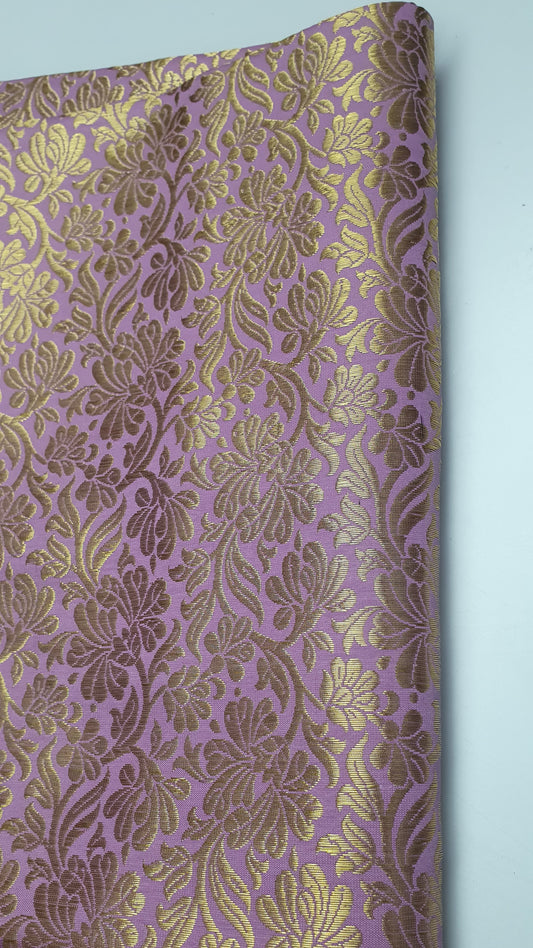 LILAC BROCADE MATERIAL