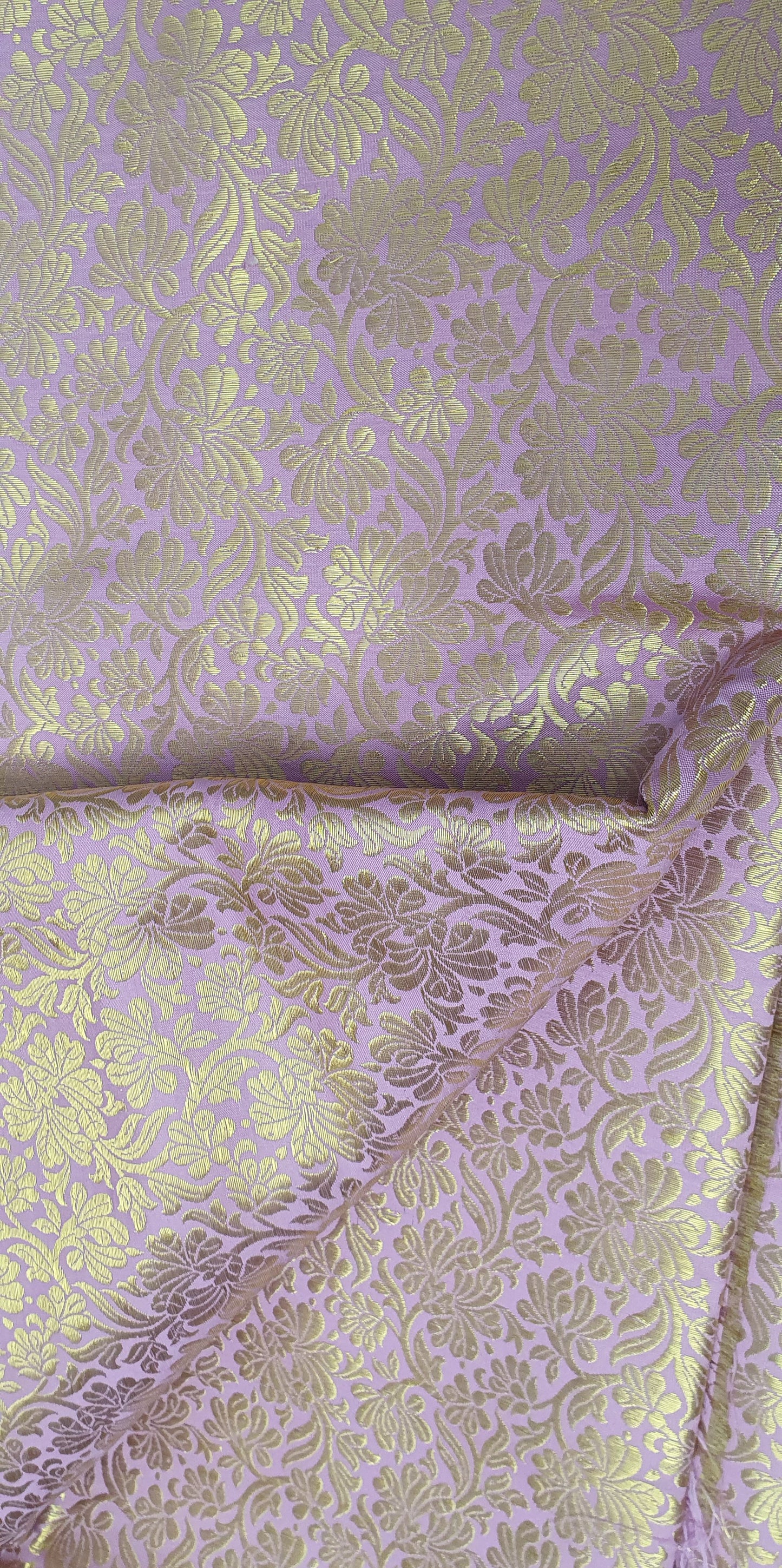 LILAC BROCADE MATERIAL