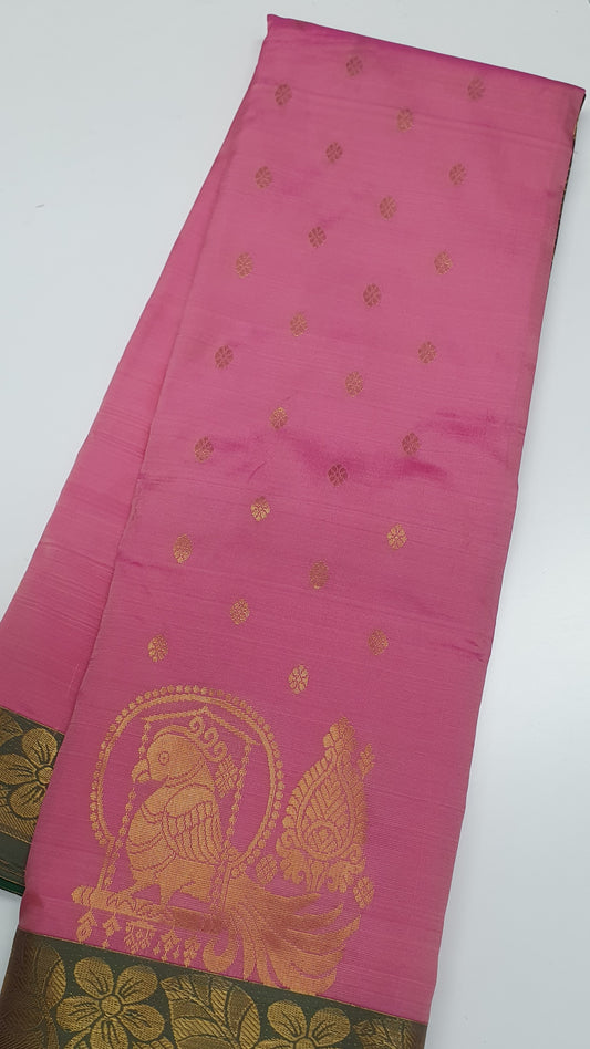 LIGHT PINK PARROT SILK