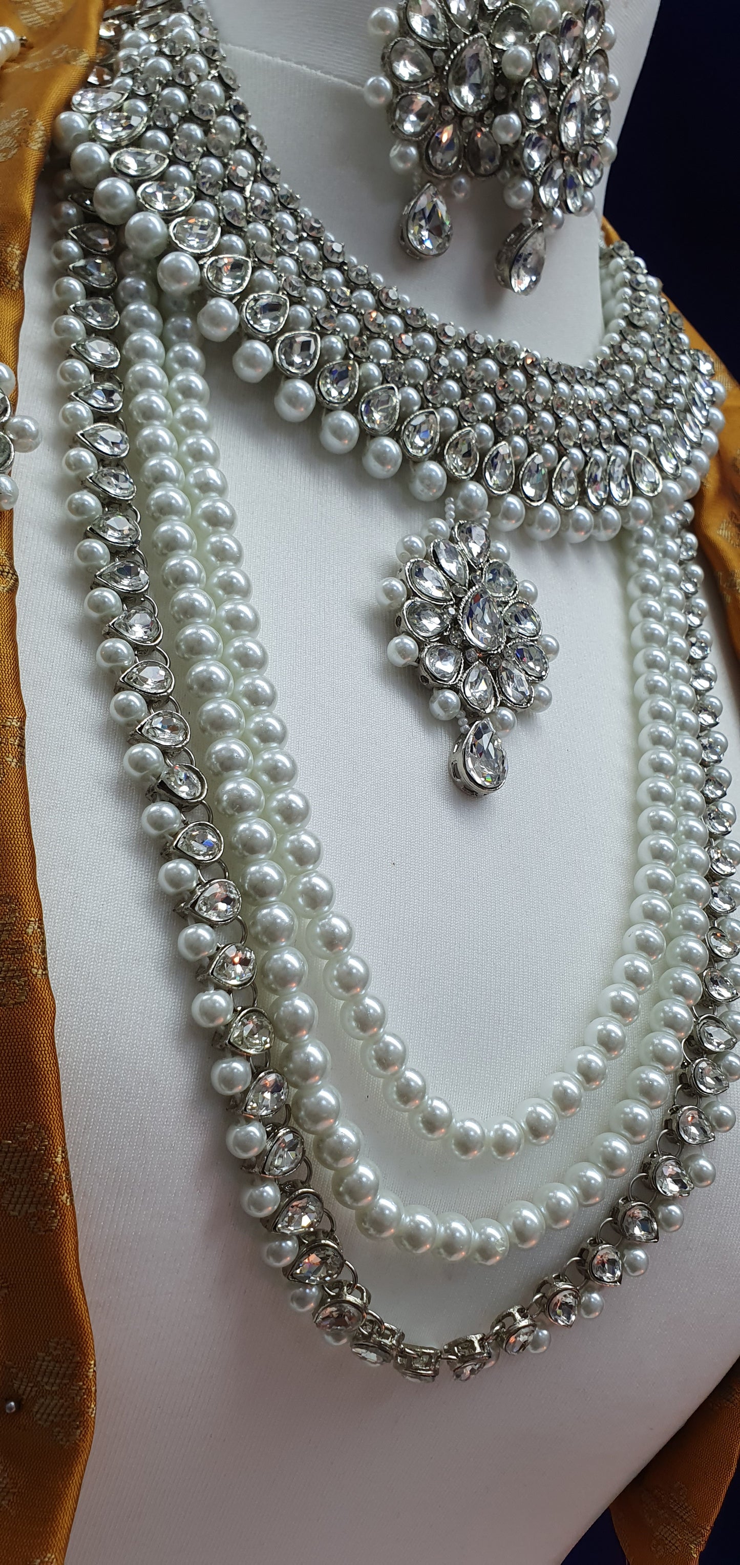 SILVER BRIDAL SET